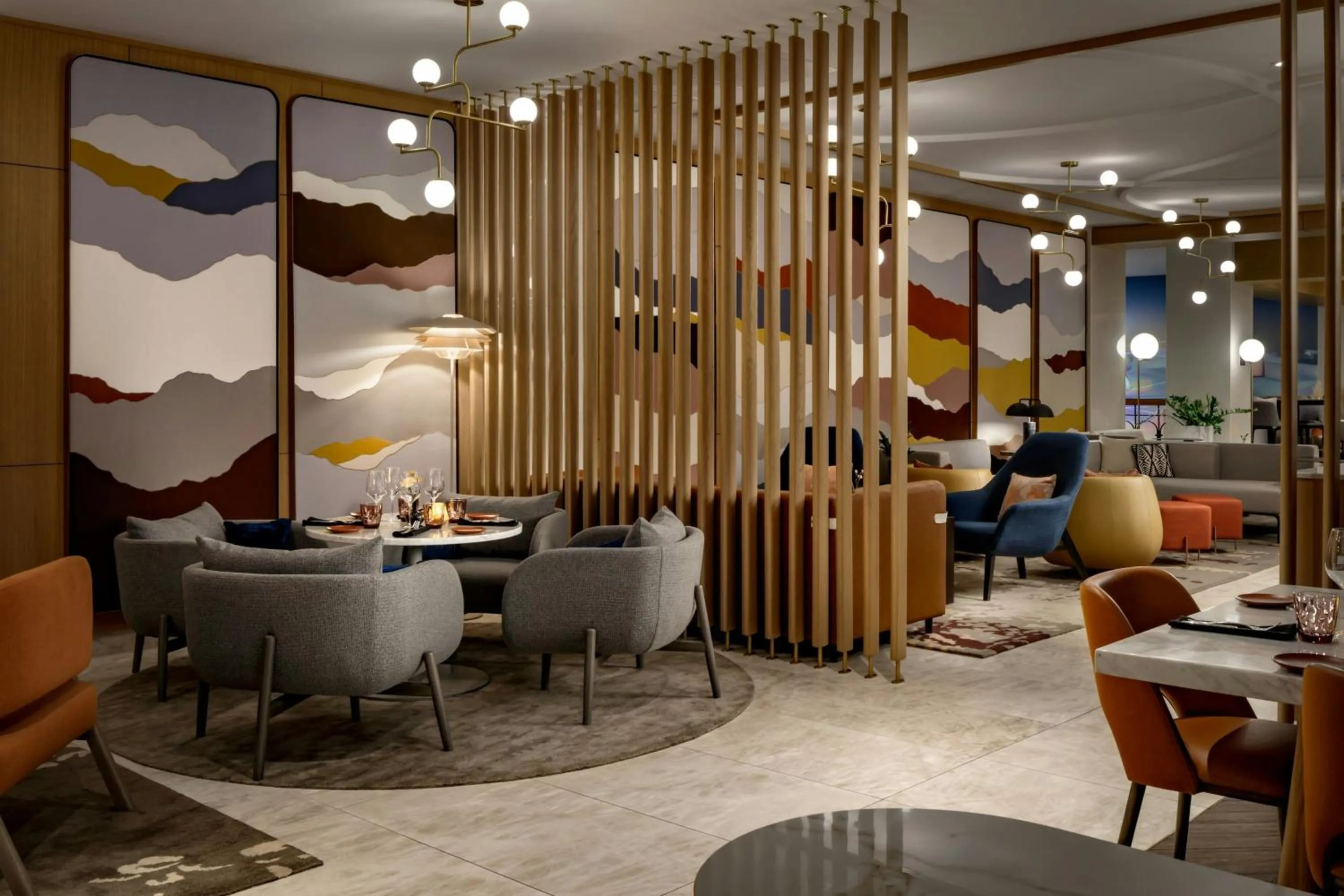 Lounge or bar in Montreal Marriott Chateau Champlain