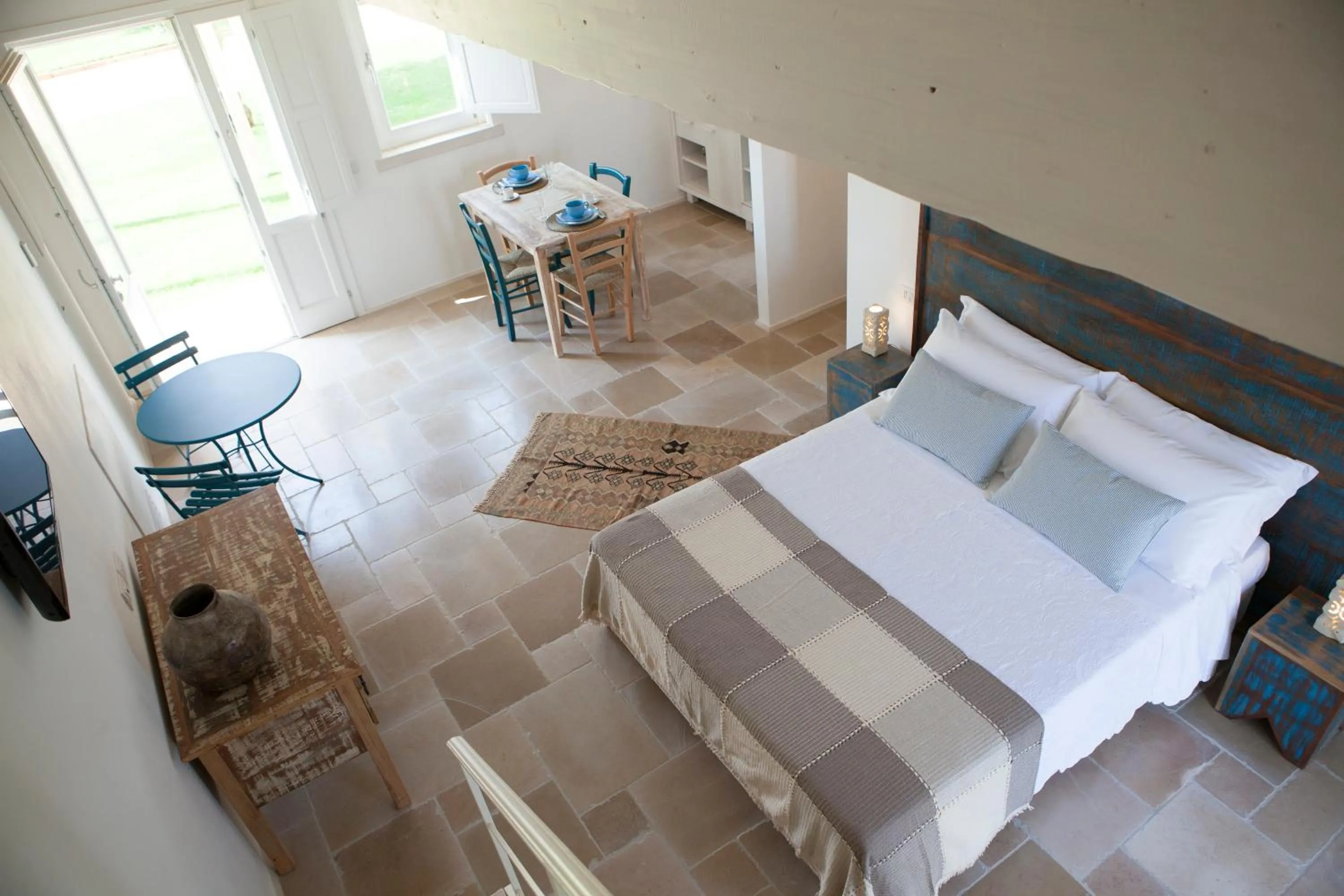 Dining area, Bed in Agrumare Farm Holiday