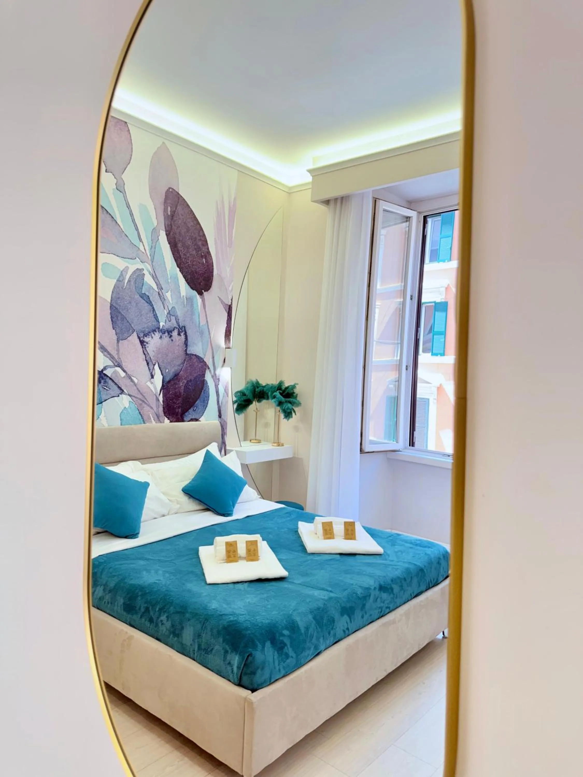 Bed in San Pietro Rooms 84