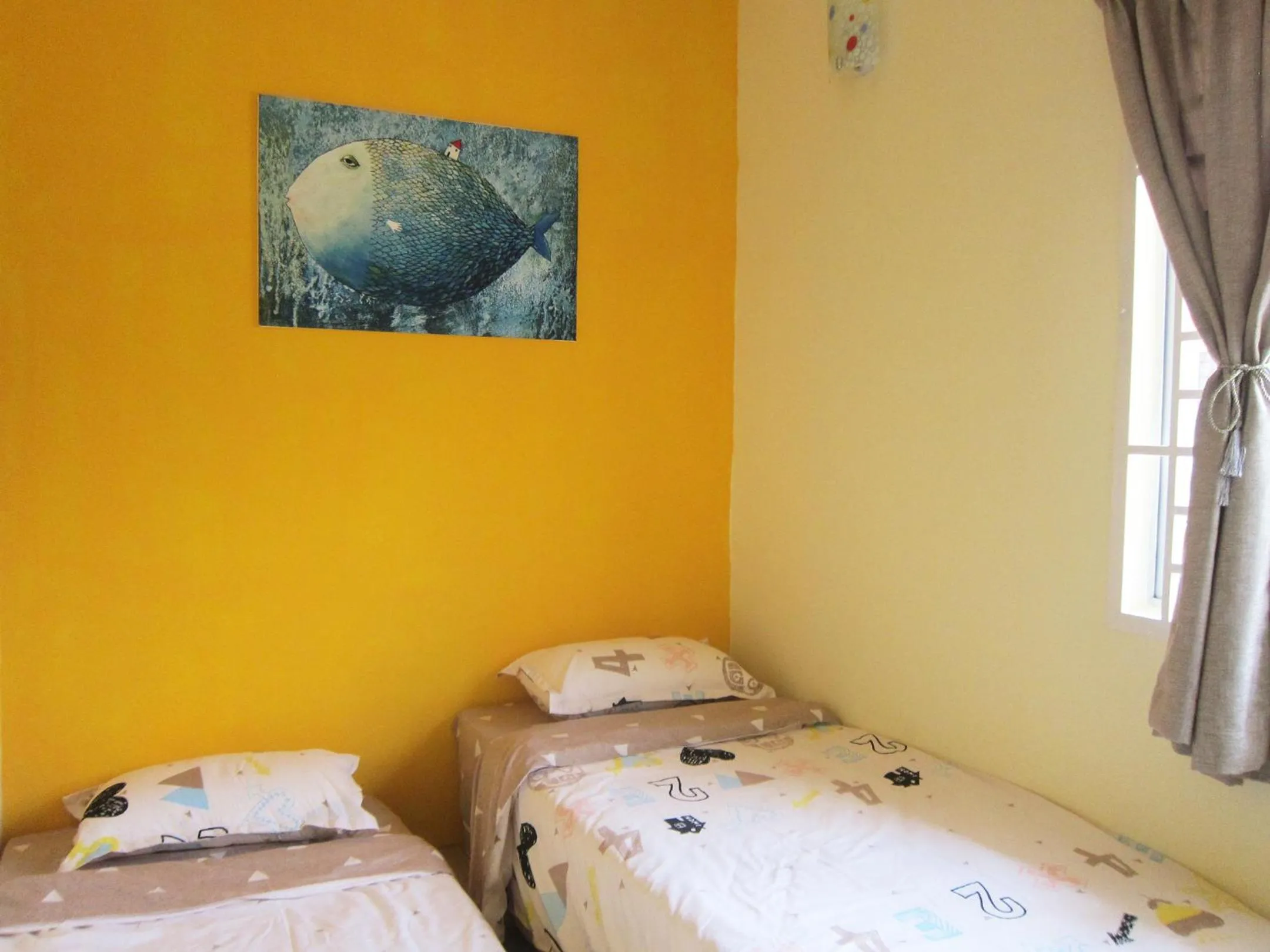 Decorative detail, Bed in MILU Homestay - Kuala Selangor