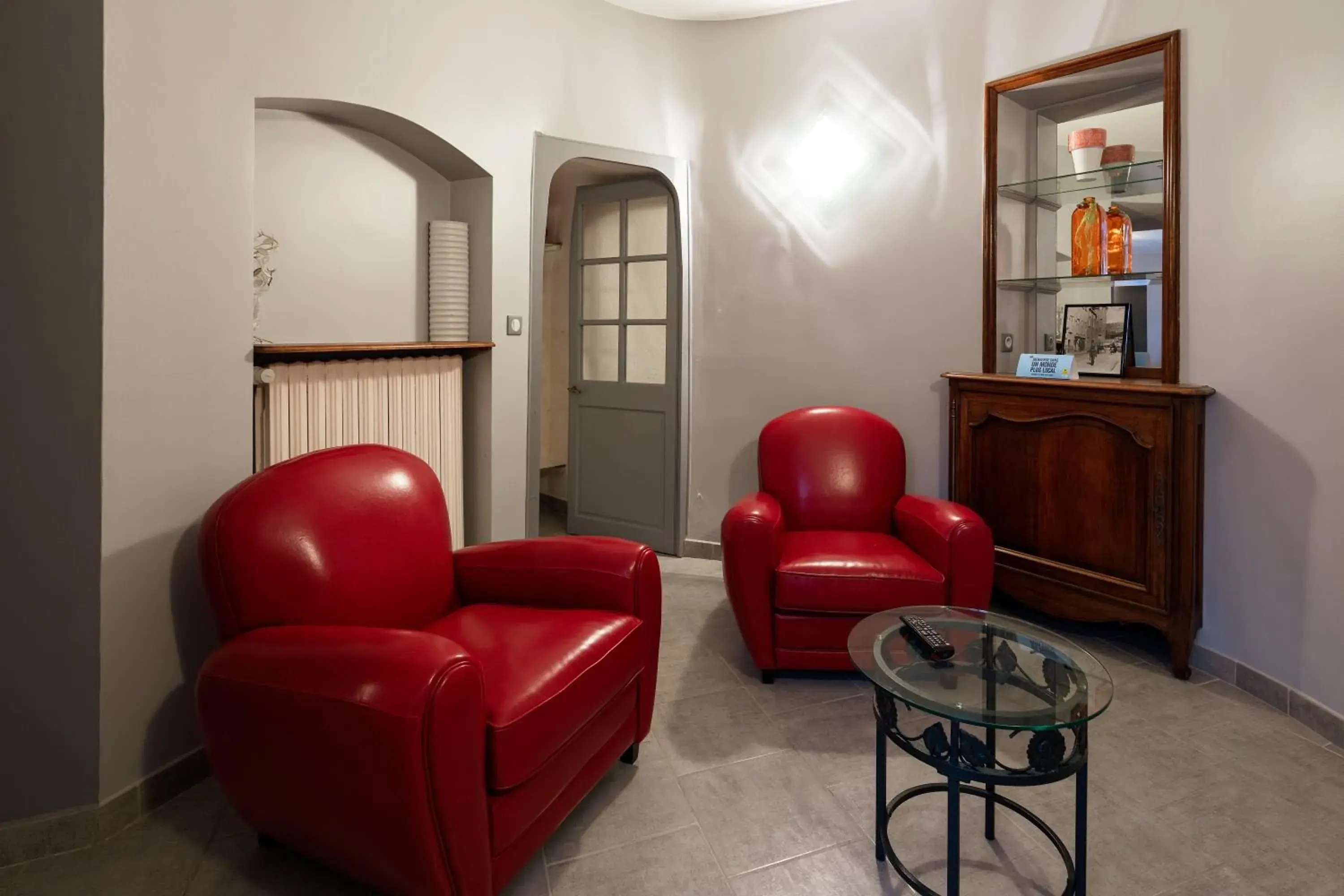 Living room in Logis Hôtel Restaurant de la Paix Living room in Logis Hôtel Restaurant de la Paix