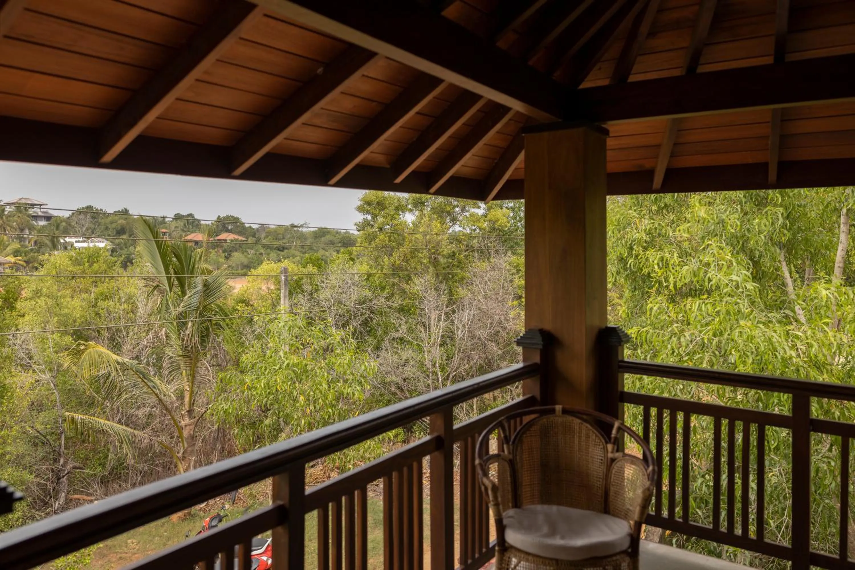 Balcony/Terrace in Shiva's Beach Cabanas