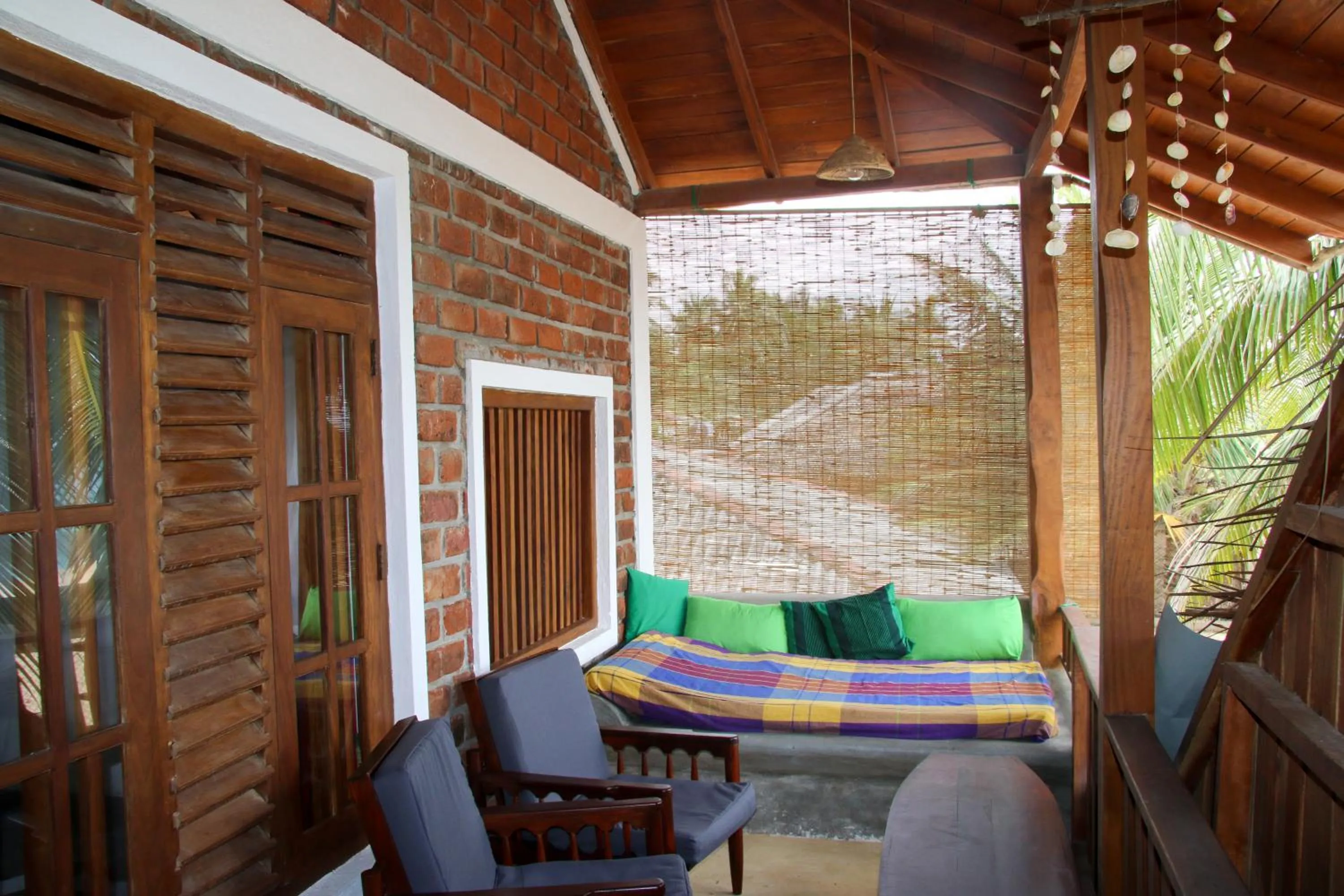Balcony/Terrace in Shiva's Beach Cabanas