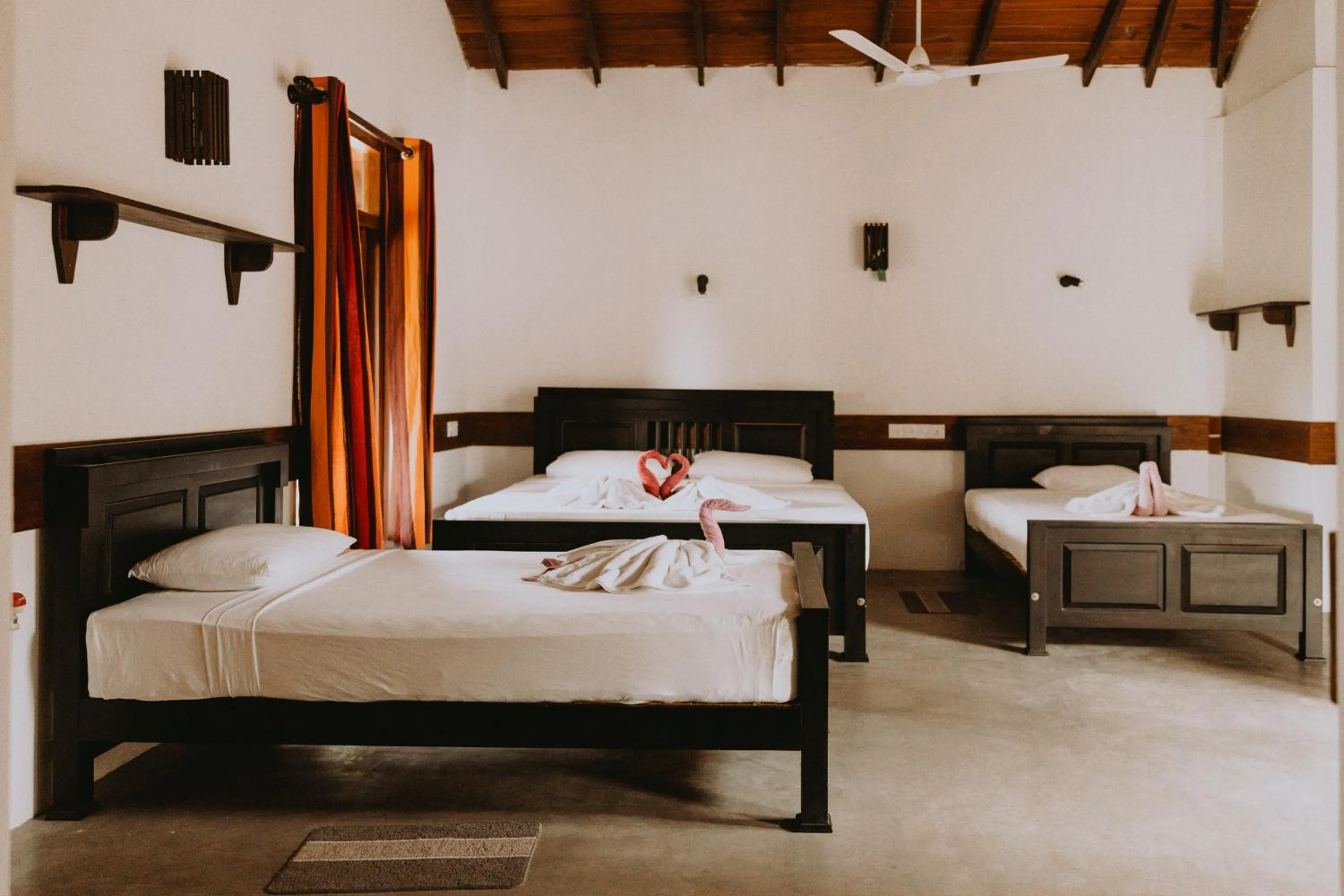Bed in Shiva's Beach Cabanas
