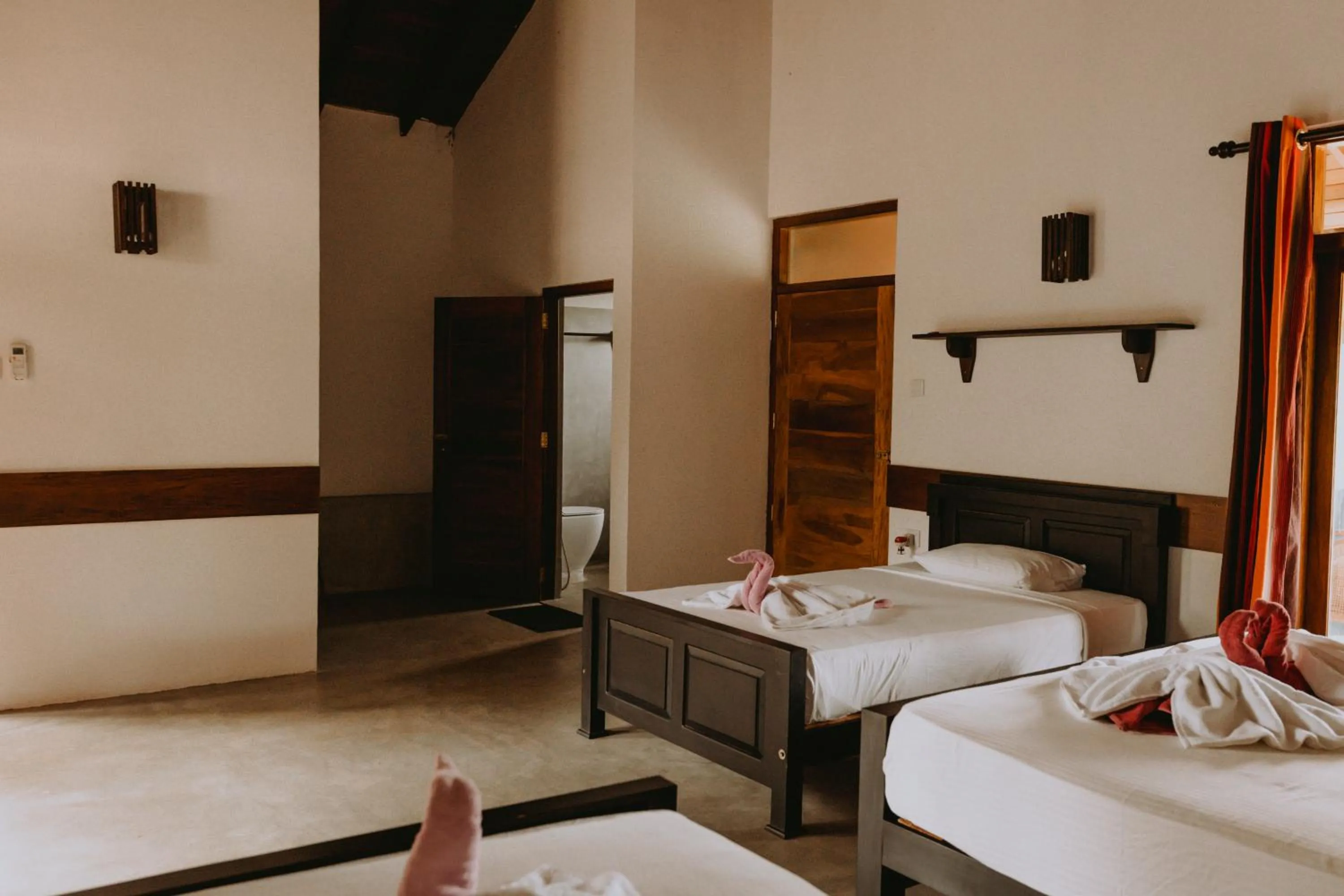 Bed in Shiva's Beach Cabanas