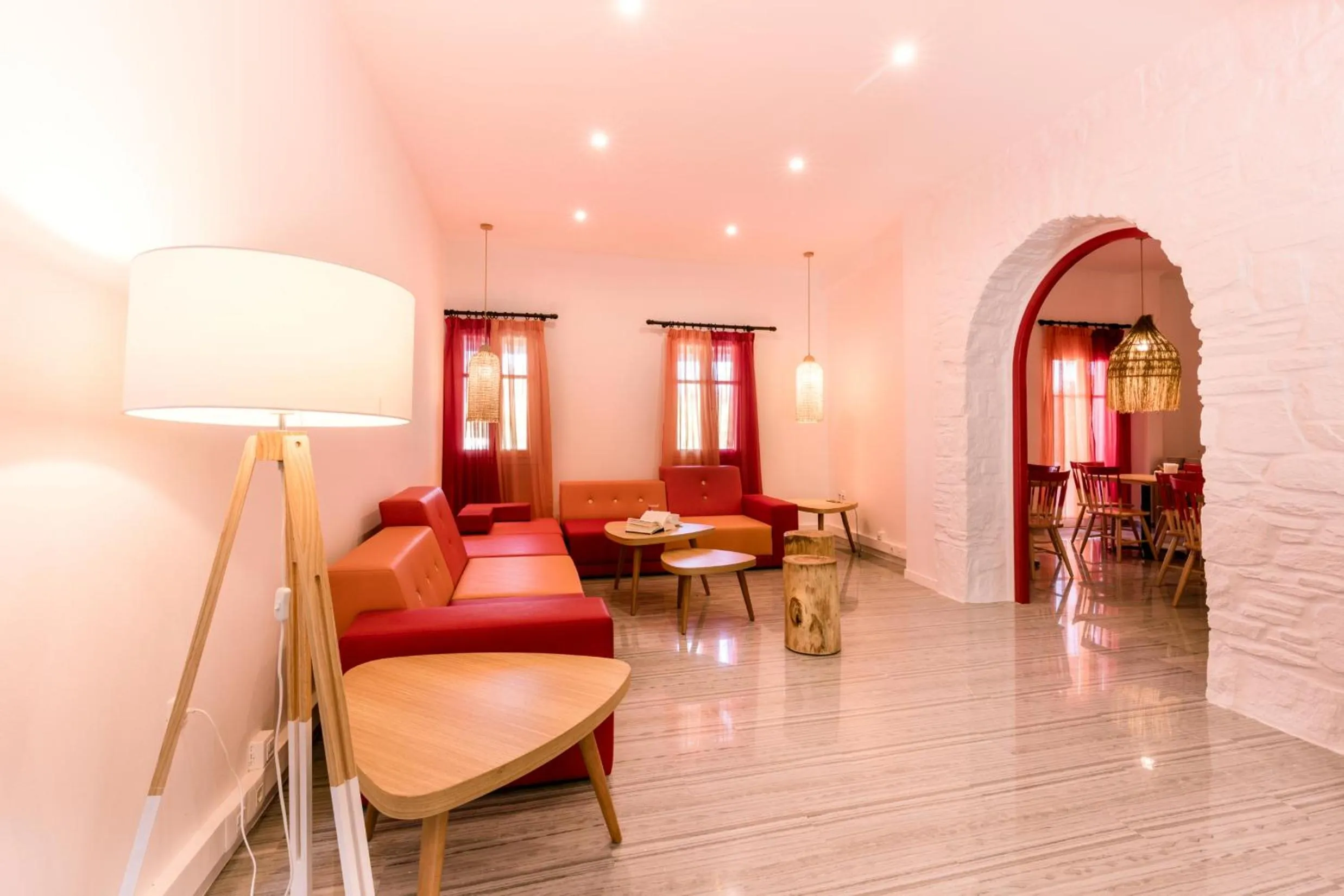 Lobby or reception in Acqua Vatos Paros Hotel