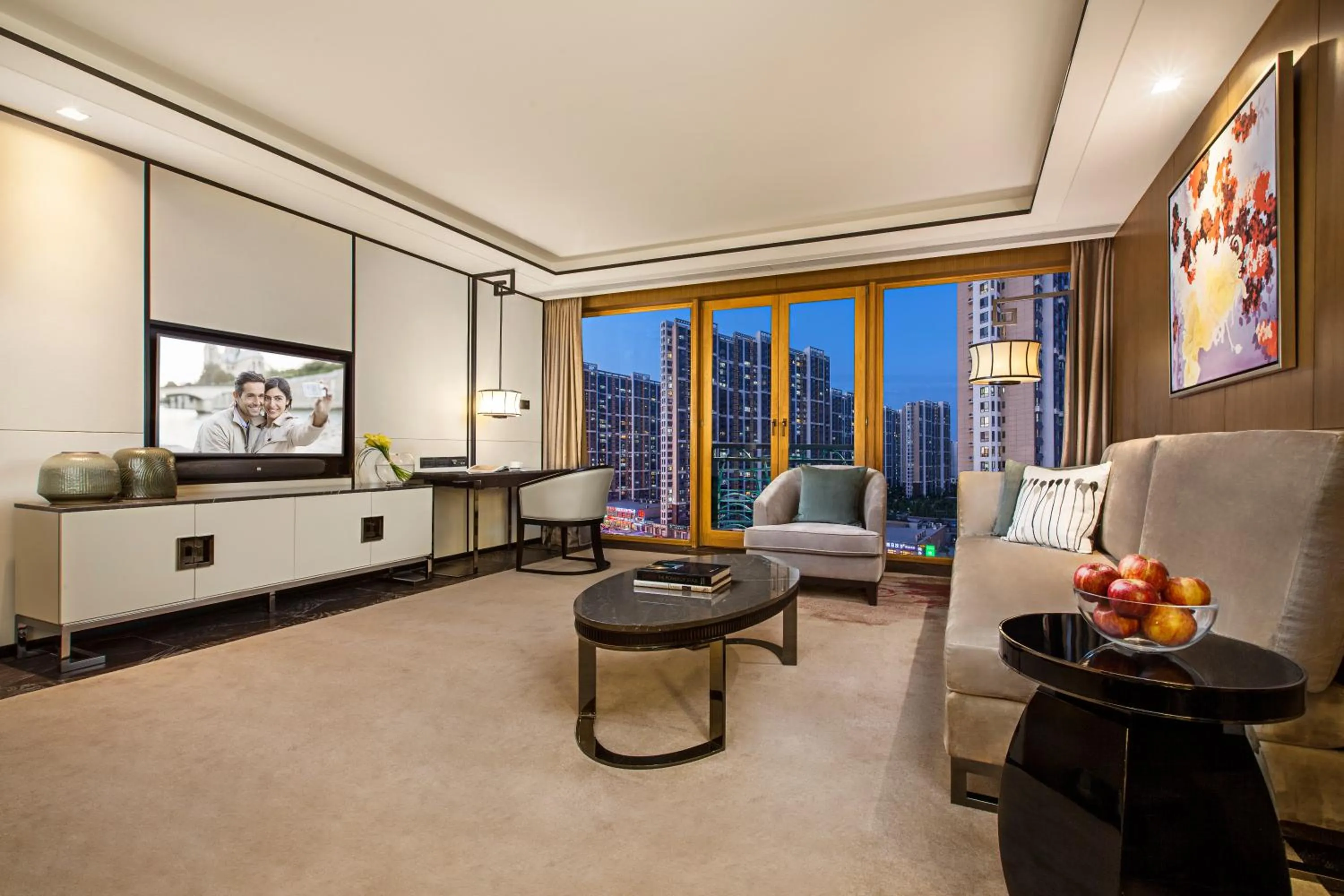 Living room in Ascott Riverside Garden Beijing