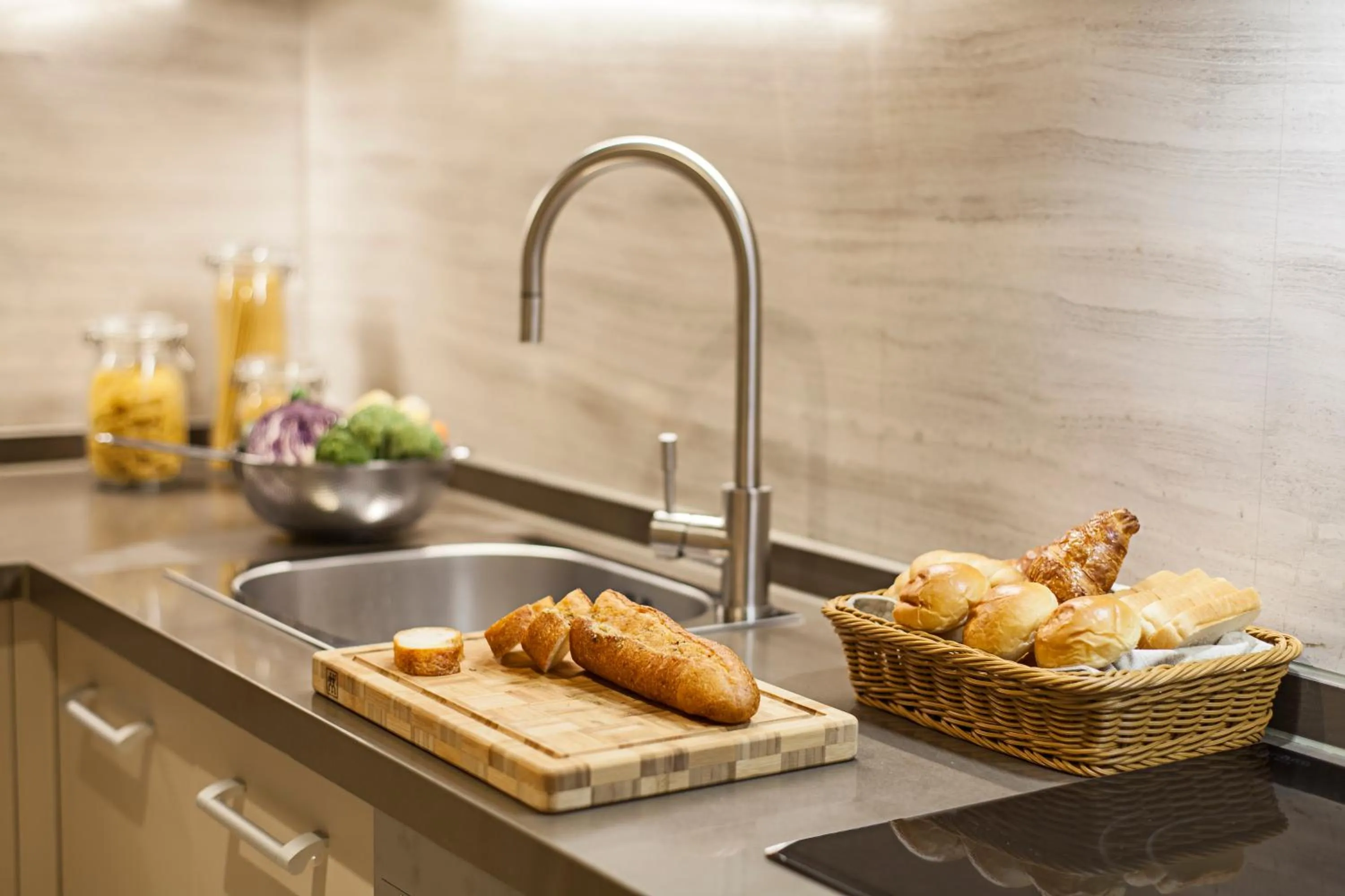Kitchen or kitchenette in Ascott Riverside Garden Beijing