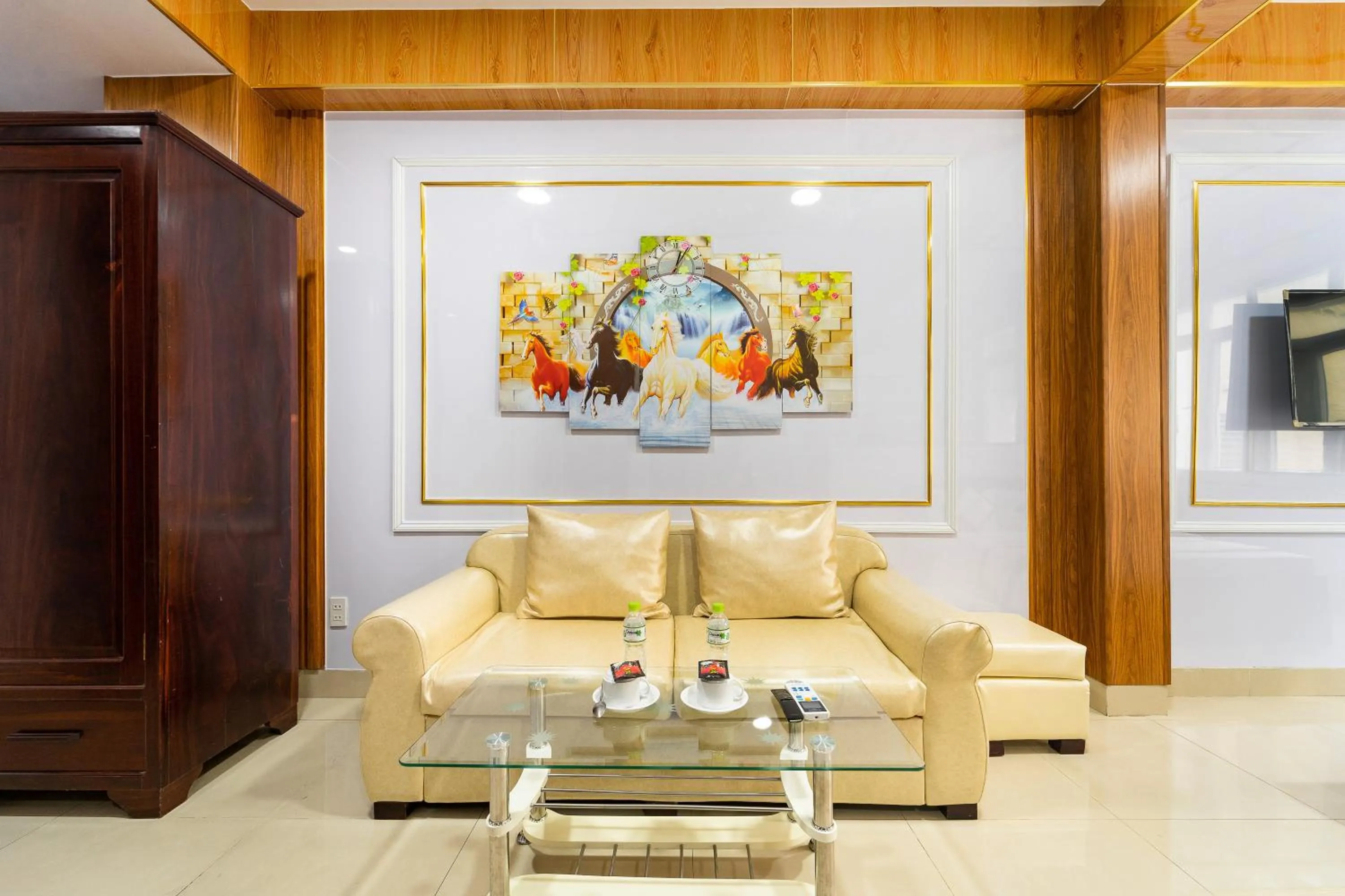 Living room in Diamond Luxury Ben Thanh