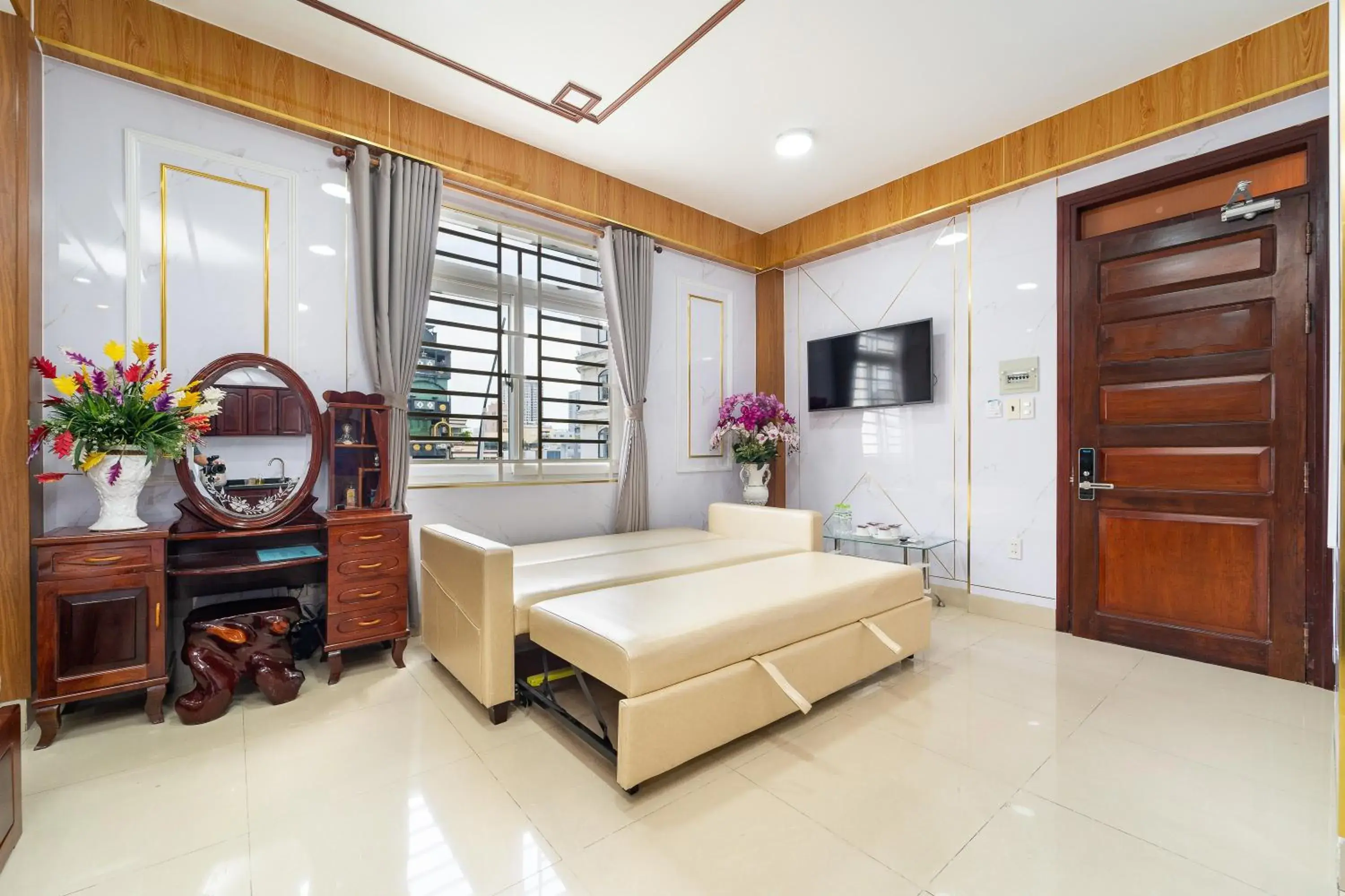 City view, Bed in Diamond Luxury Ben Thanh City view, Bed in Diamond Luxury Ben Thanh