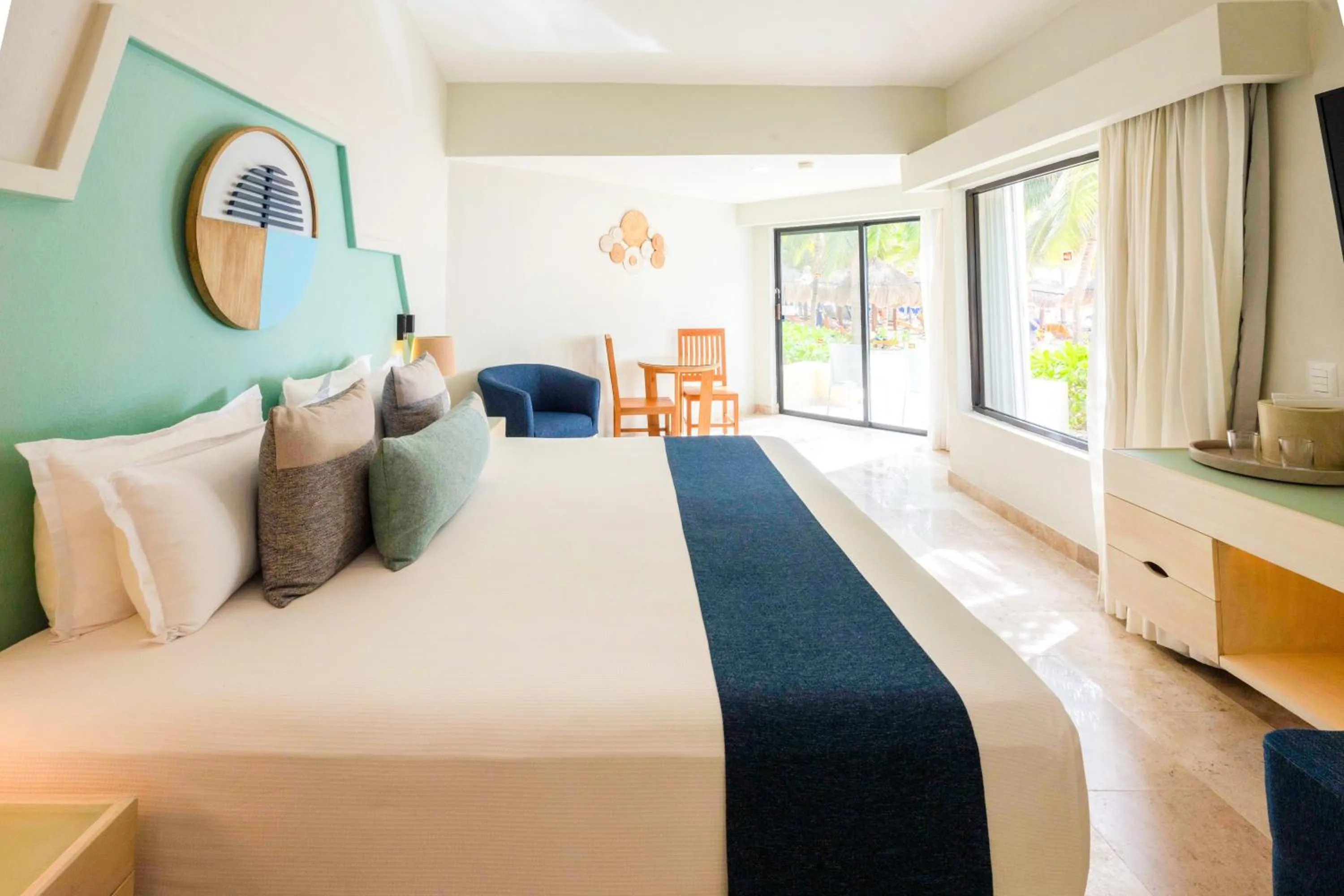 Bed in Viva Maya by Wyndham, A Trademark All Inclusive Resort