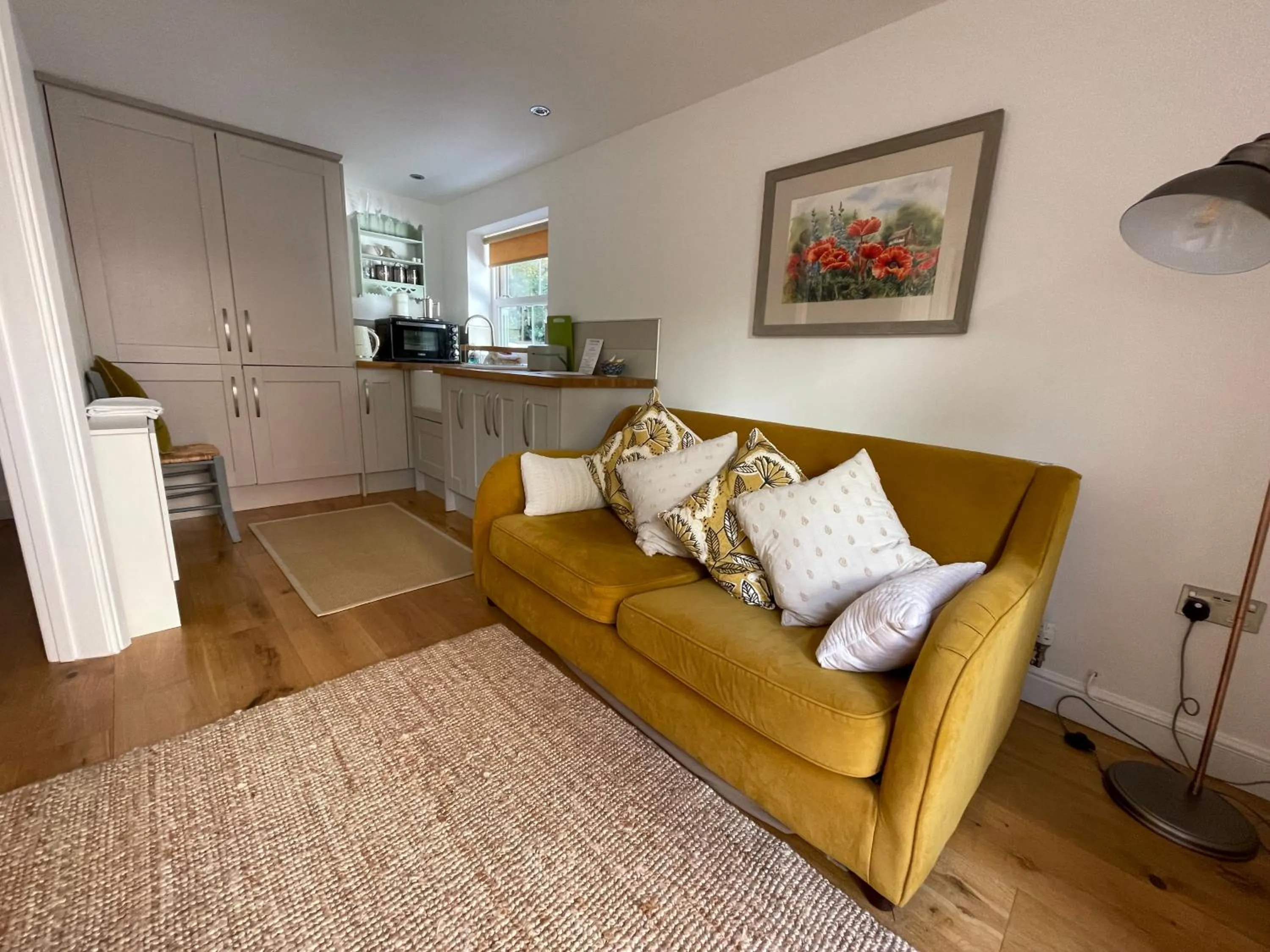 Living room in Ty Llew Lodge