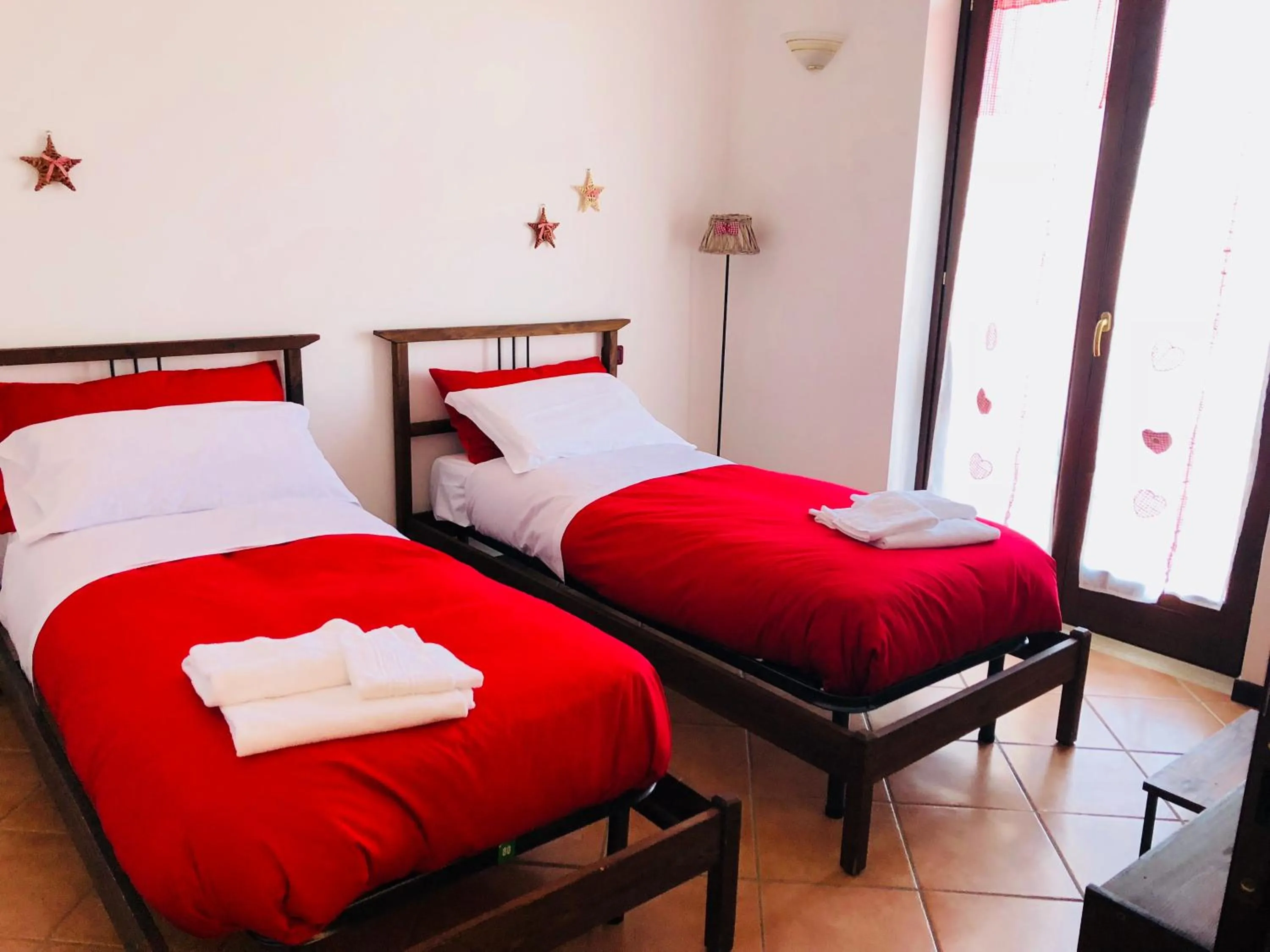 Decorative detail, Bed in Rifugio del Cavaliere