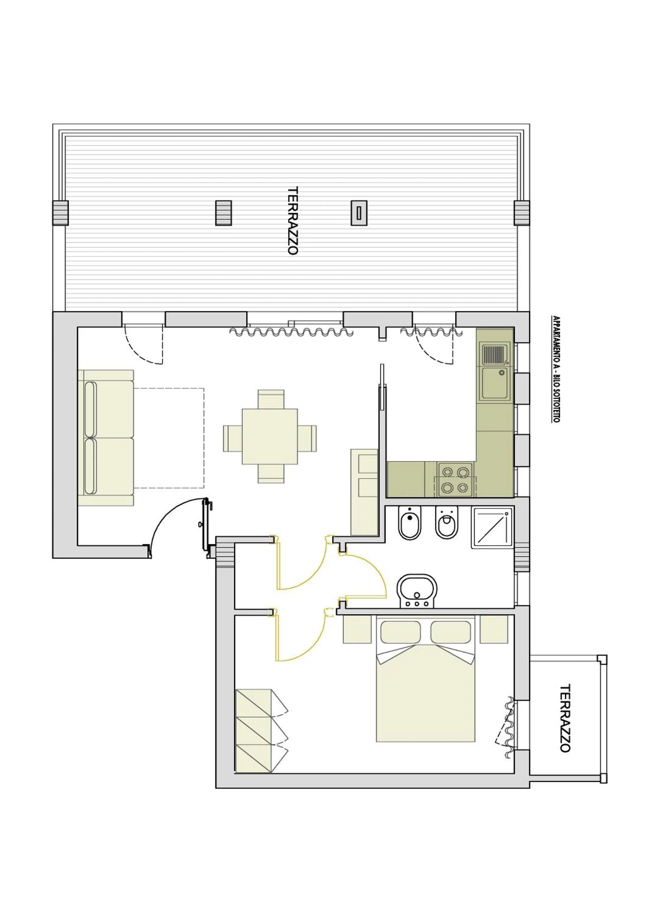 Floor plan in Alma di Alghero Apartments