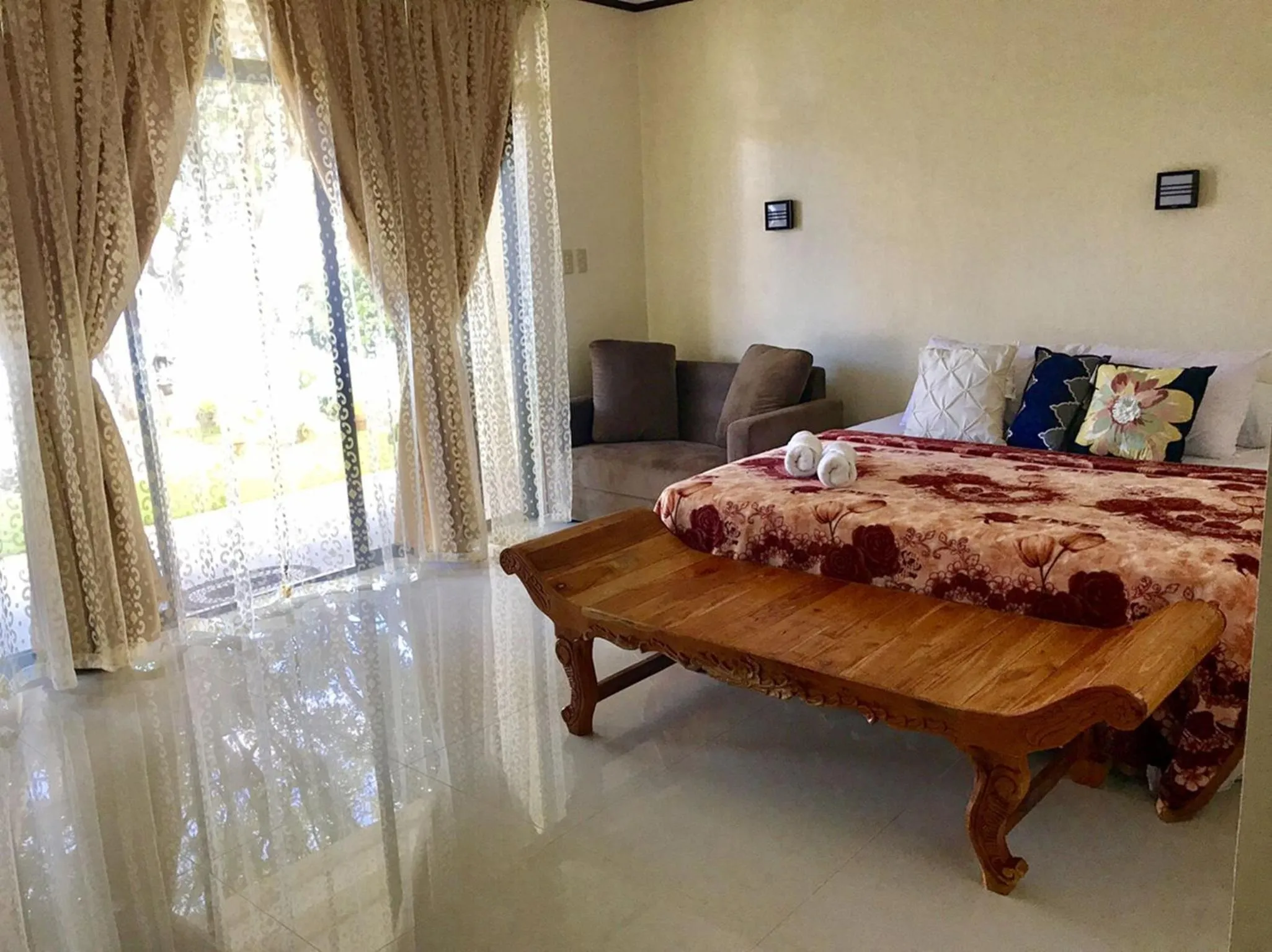 Bed in Bentrina Diving Resort