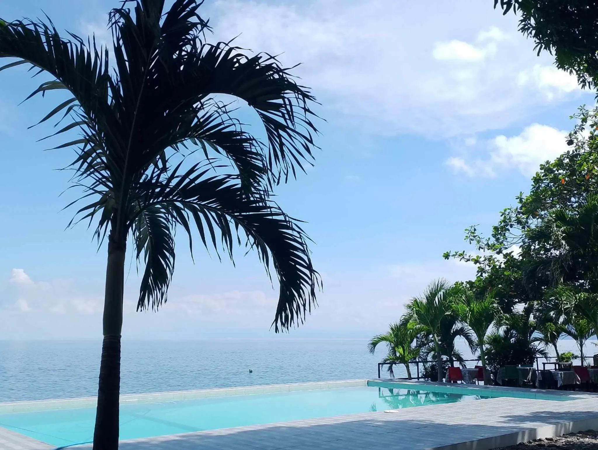 Pool view in Bentrina Diving Resort