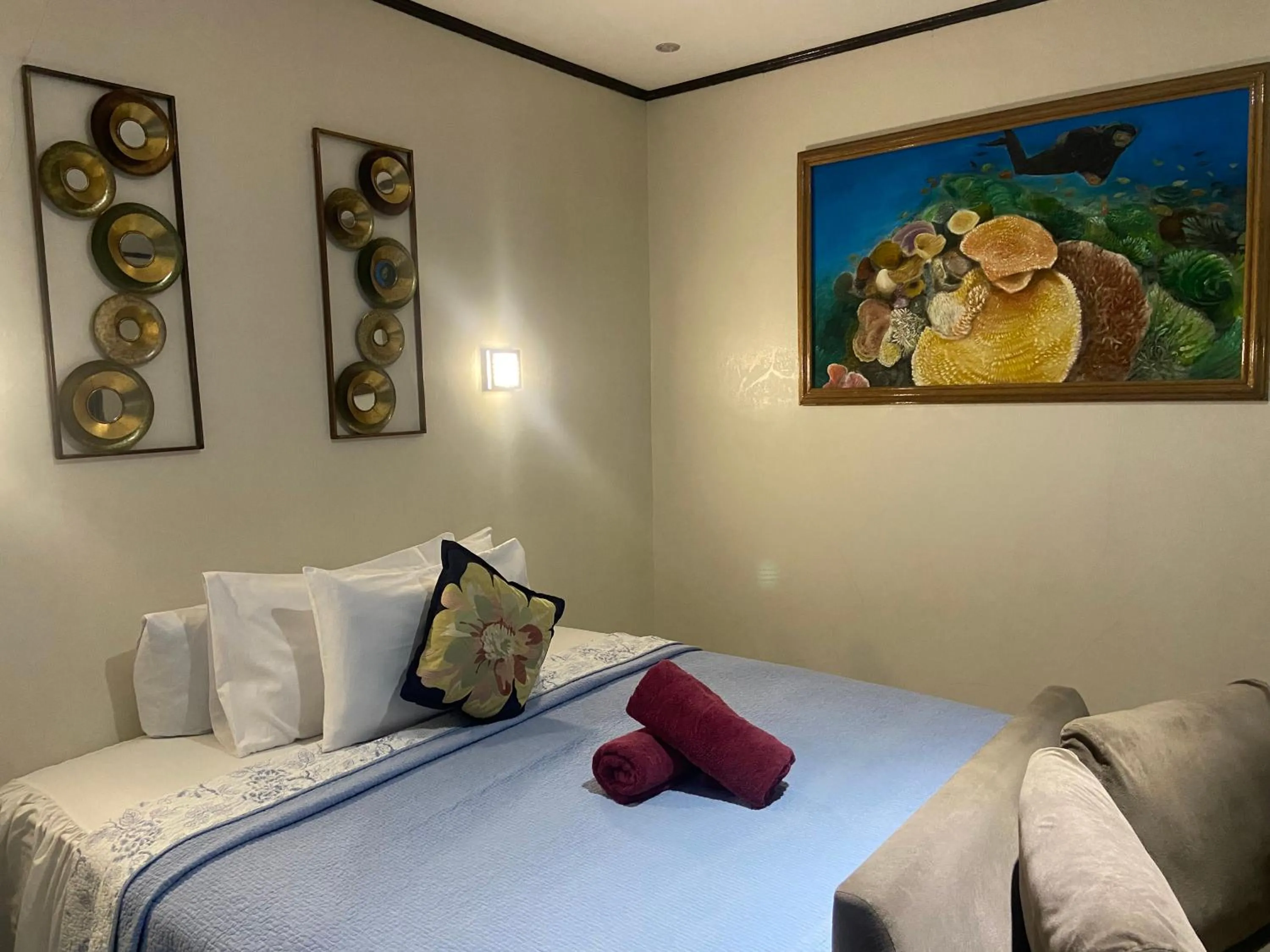 Bed in Bentrina Diving Resort