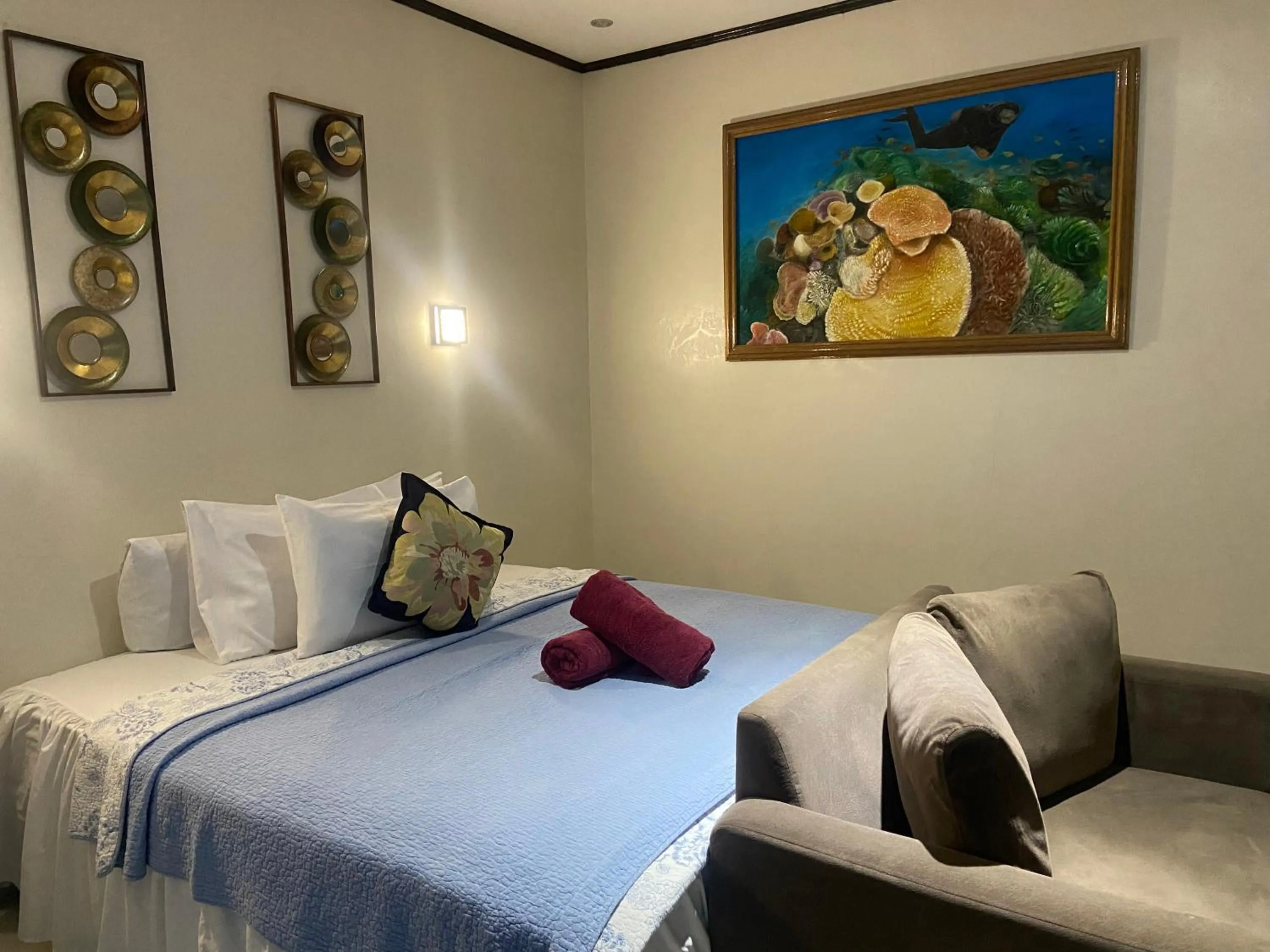 Bed in Bentrina Diving Resort