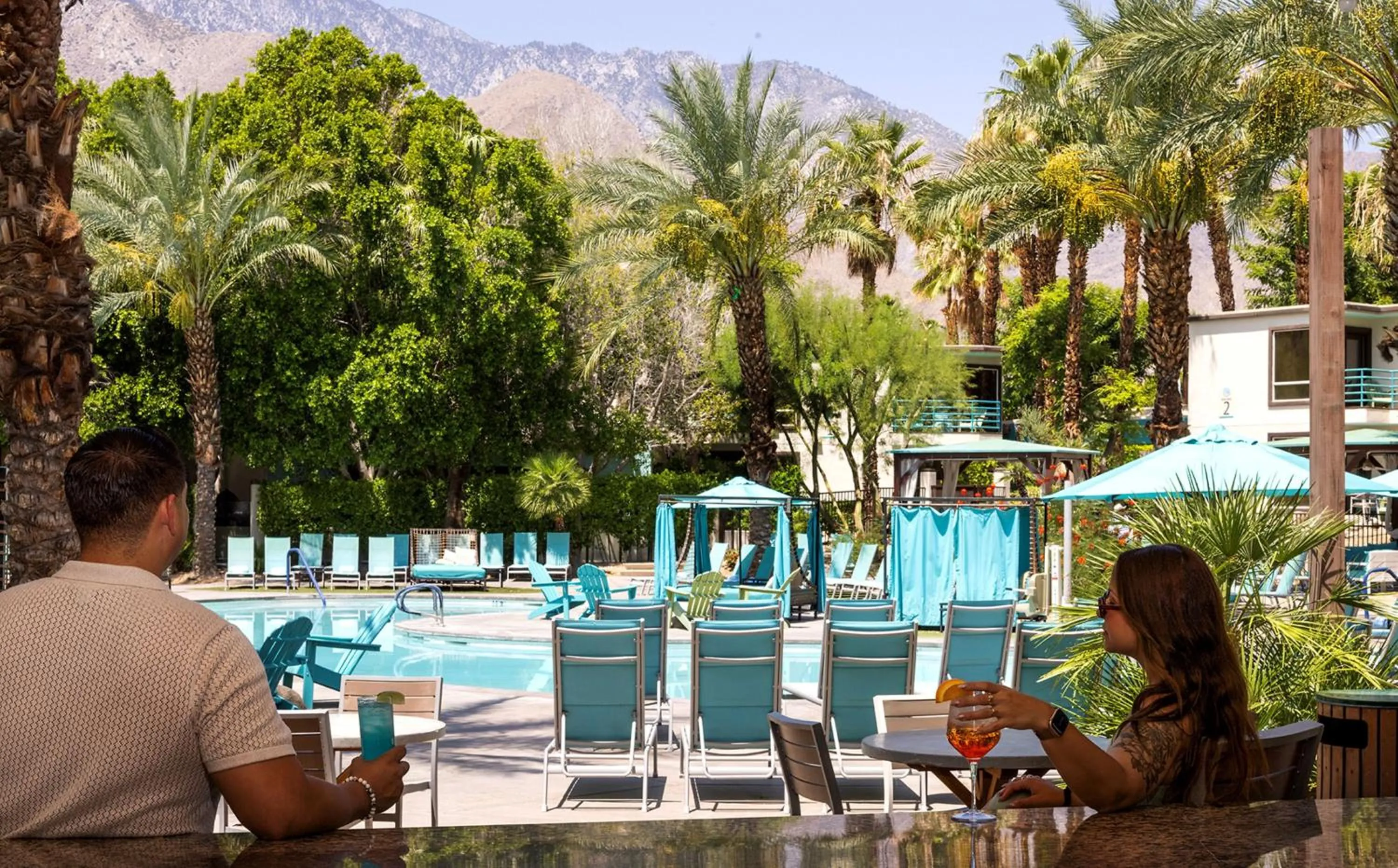 Swimming pool in Riviera Resort Palm Springs
