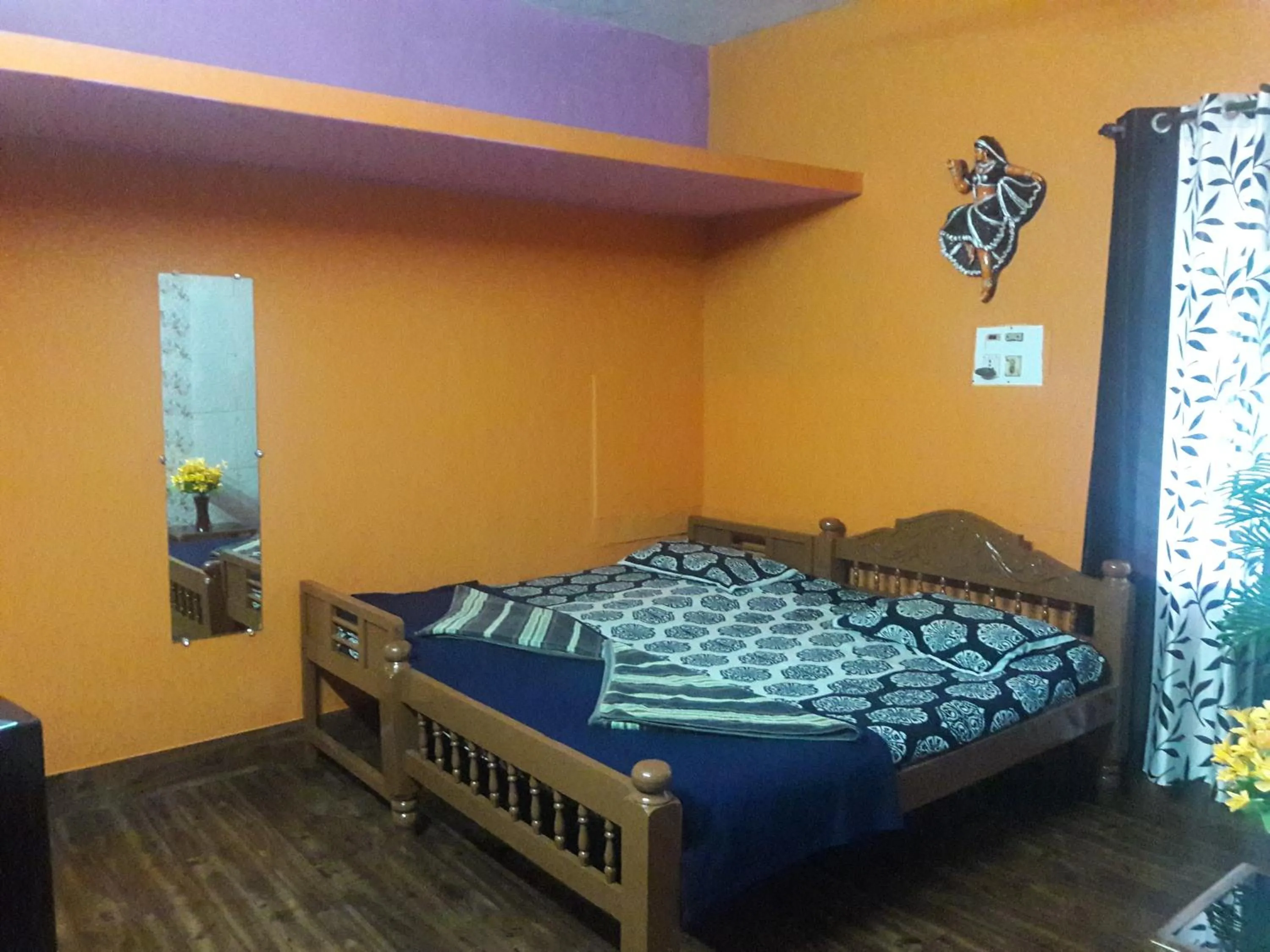 Decorative detail, Bed in Honey Palace Homestay