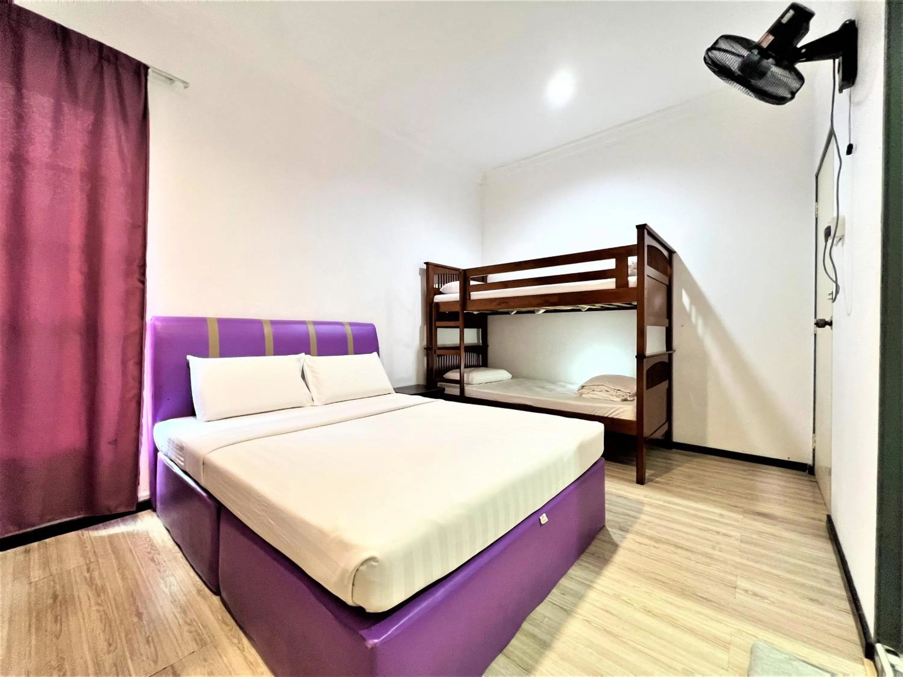 Bed in Suang Noh Homestay Kundasang