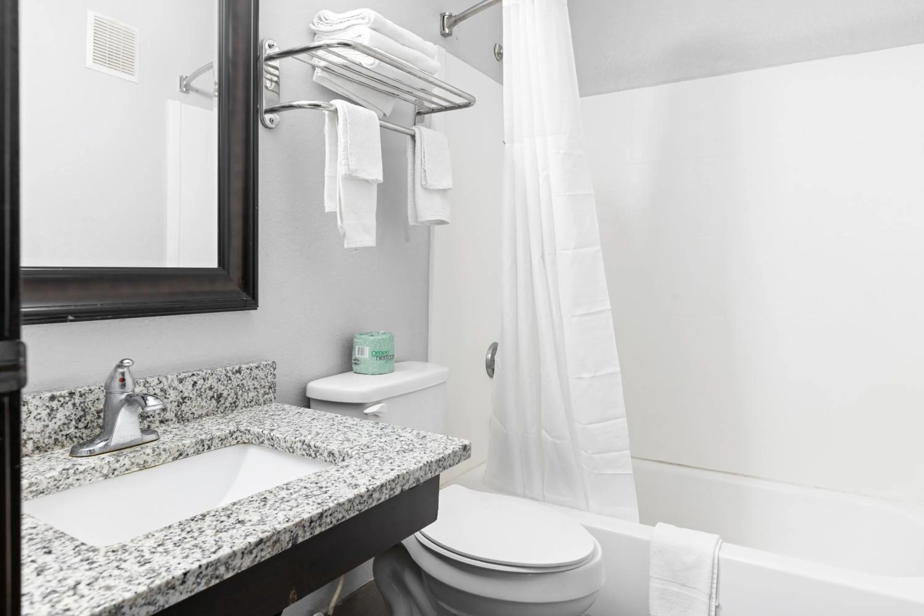 Bathroom in Days Inn by Wyndham Savannah Gateway I-95