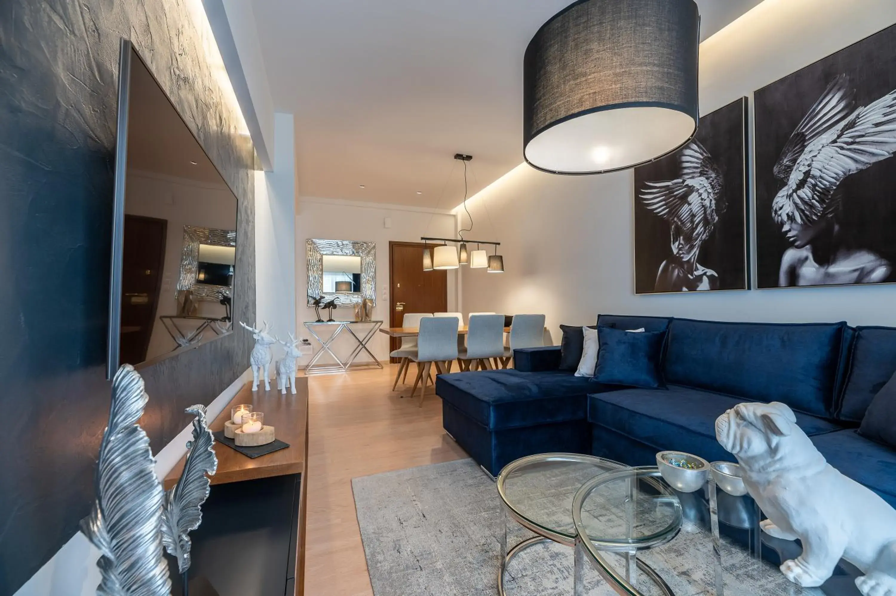 Living room in Acropolis View Deluxe Penthouse & Luxury Apartments Living room in Acropolis View Deluxe Penthouse & Luxury Apartments