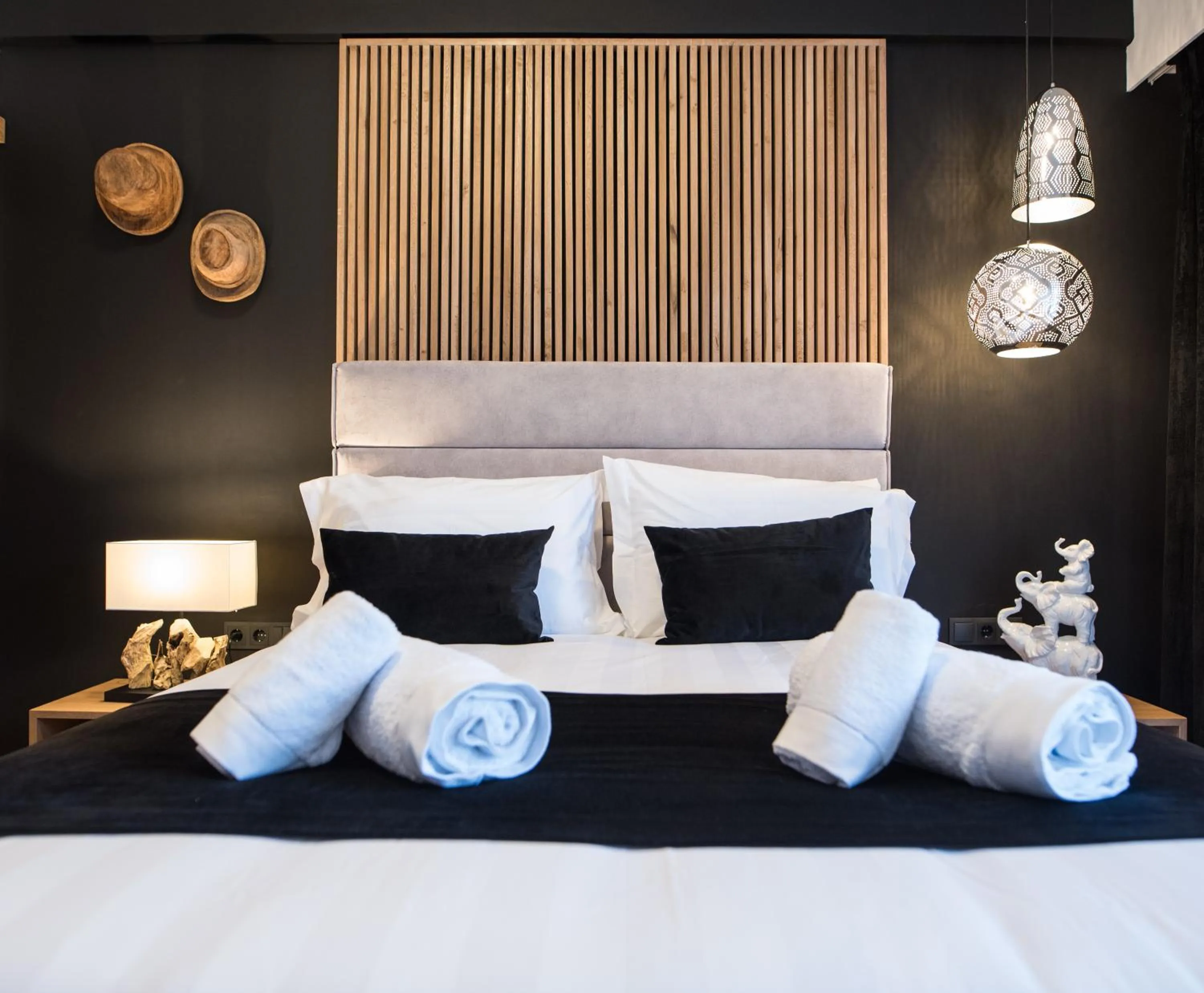 Bed in Acropolis View Deluxe Penthouse & Luxury Apartments