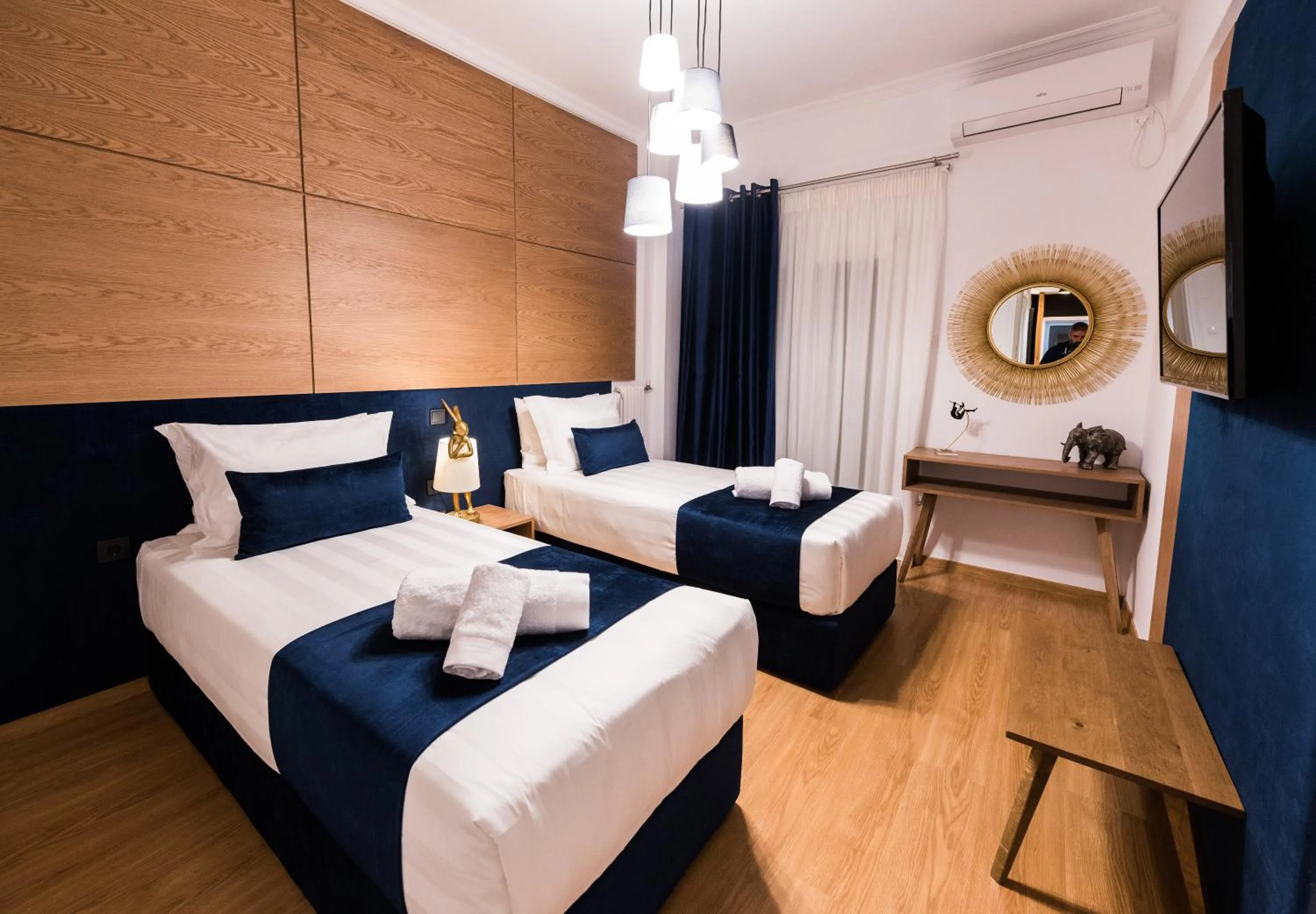 Bed in Acropolis View Deluxe Penthouse & Luxury Apartments