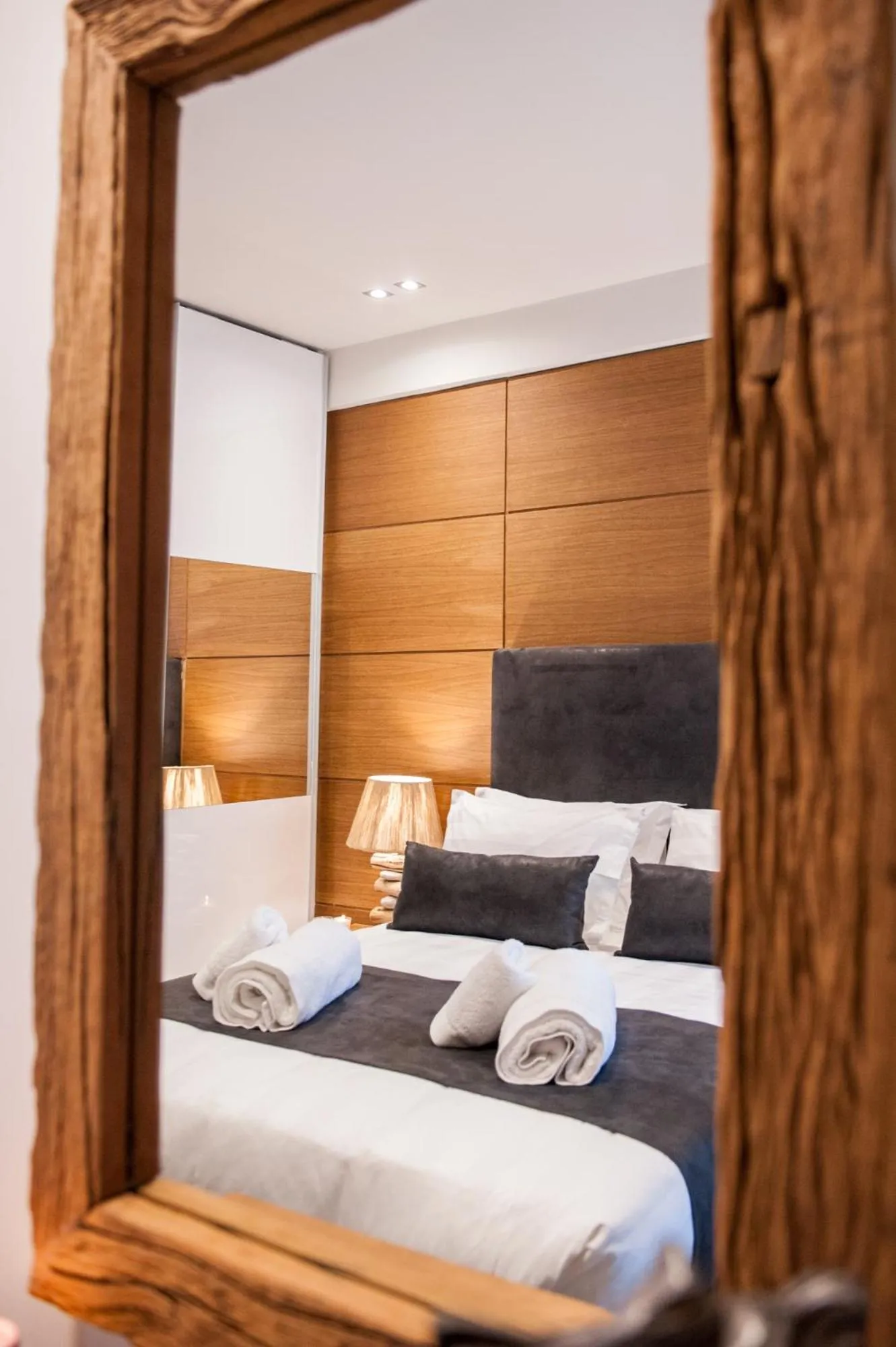 Bed in Acropolis View Deluxe Penthouse & Luxury Apartments