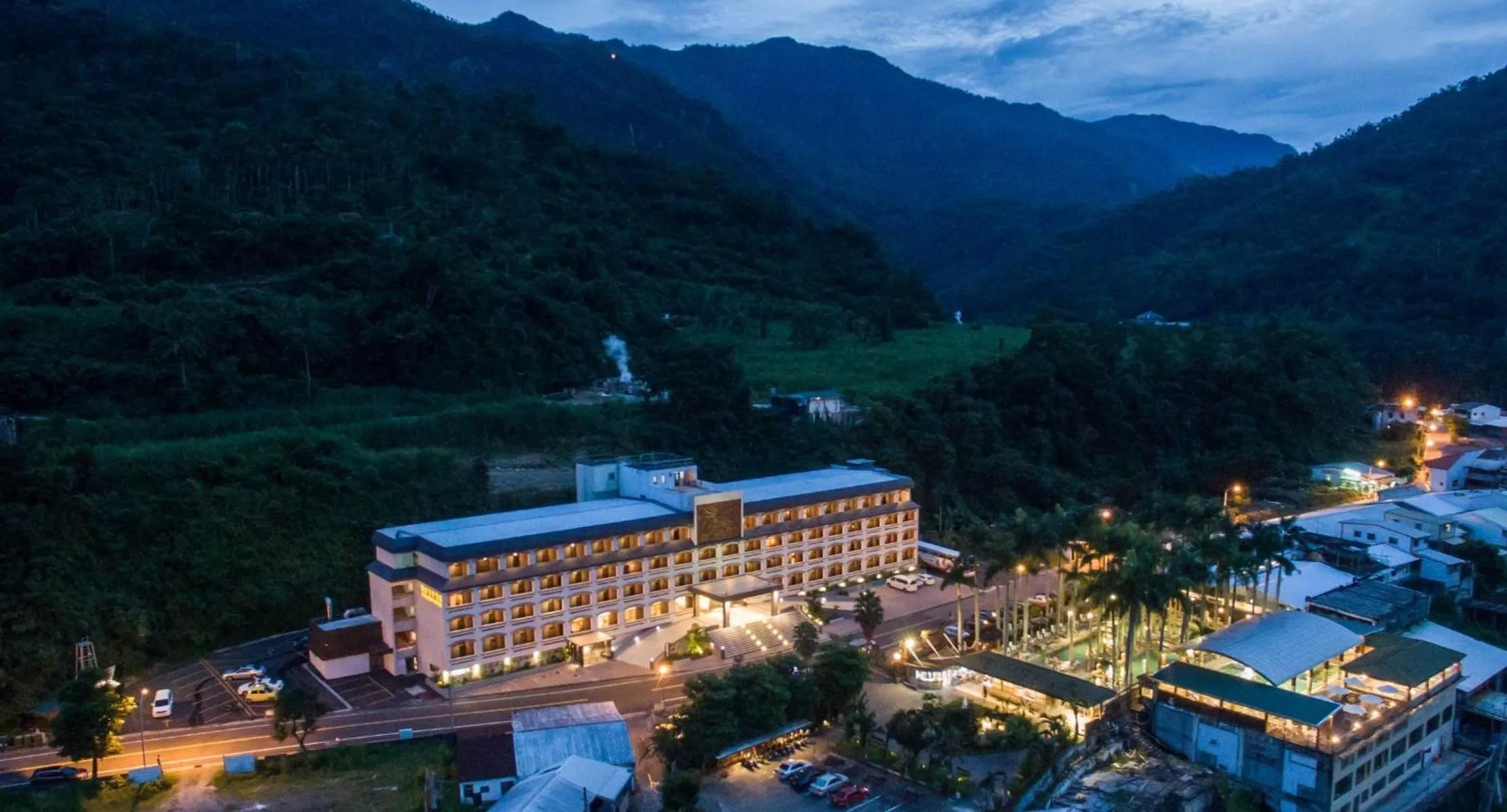 Bird's eye view in Dong Tair Spa Hotel
