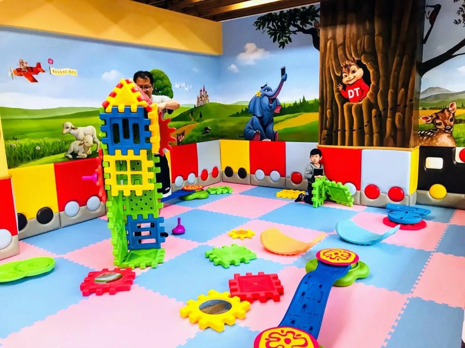 Children play ground in Dong Tair Spa Hotel