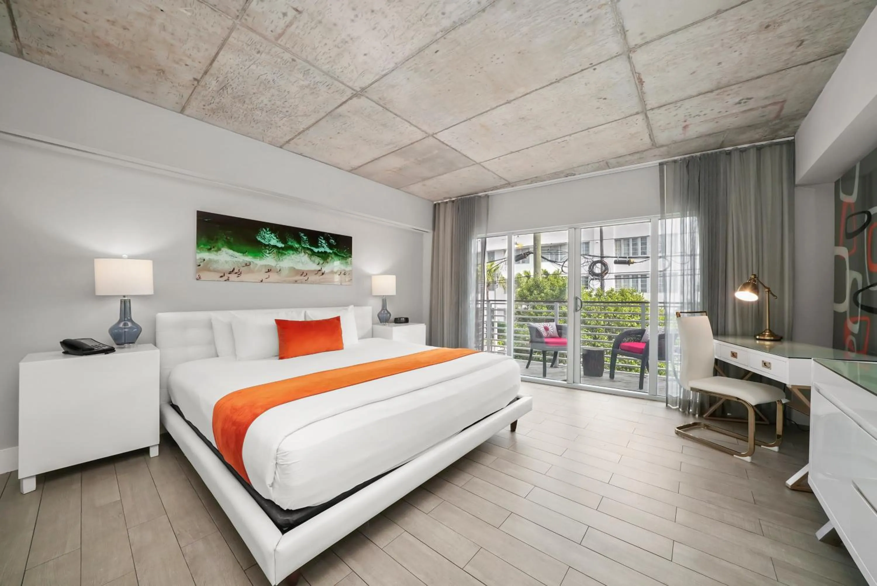 Bed in Riviera Suites