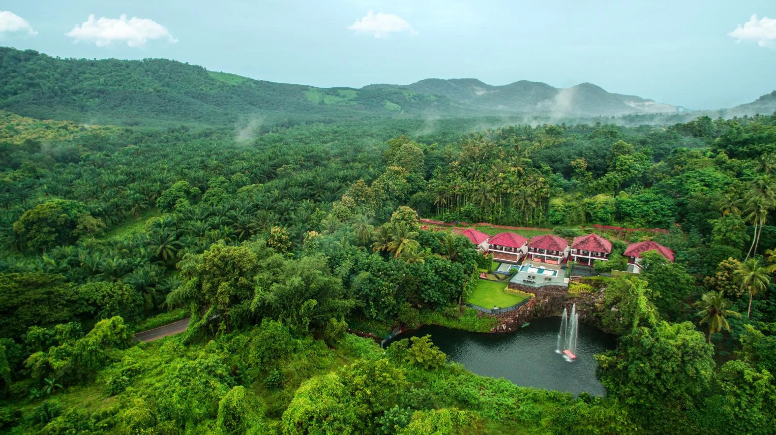 Natural landscape in Athirapally Green Trees