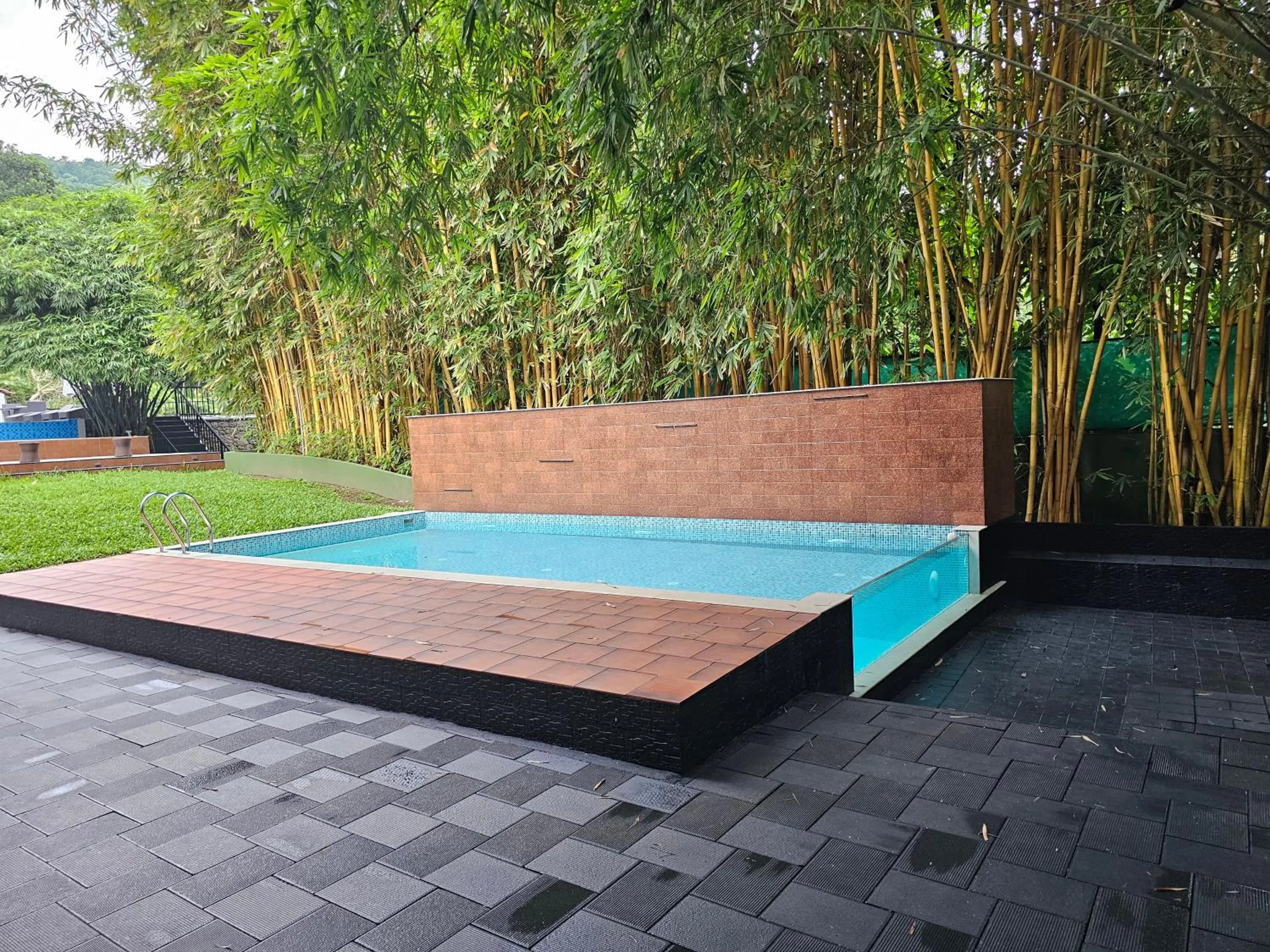 Pool view in Athirapally Green Trees