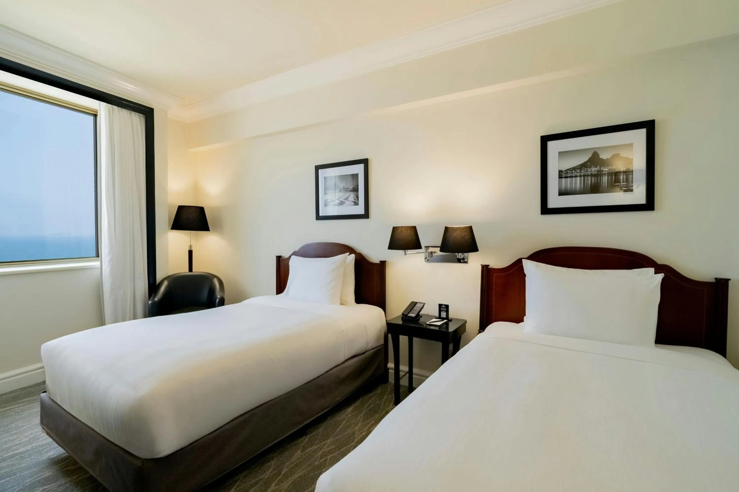 Photo of the whole room, Bed in JW Marriott Rio de Janeiro