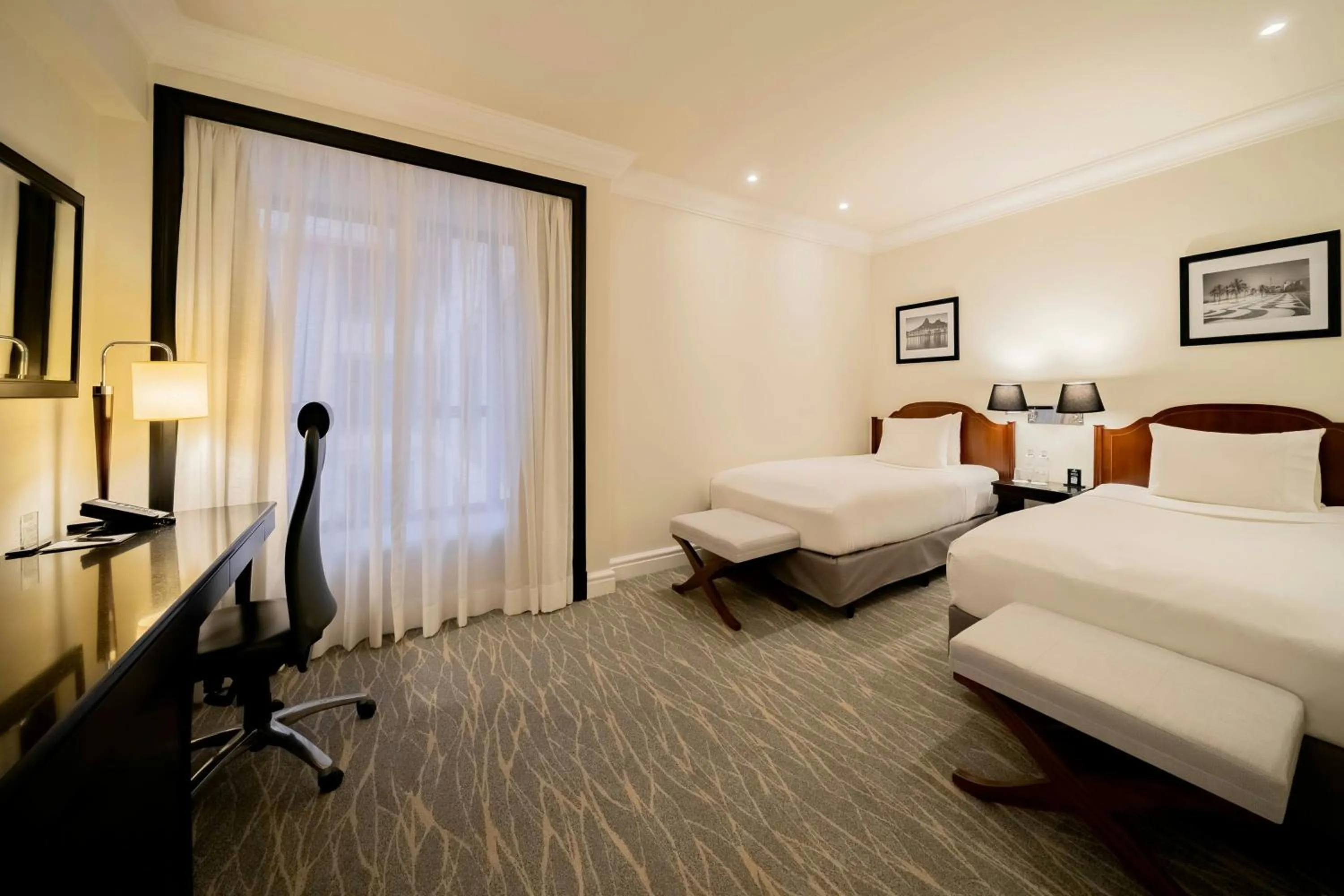 Photo of the whole room, Bed in JW Marriott Rio de Janeiro