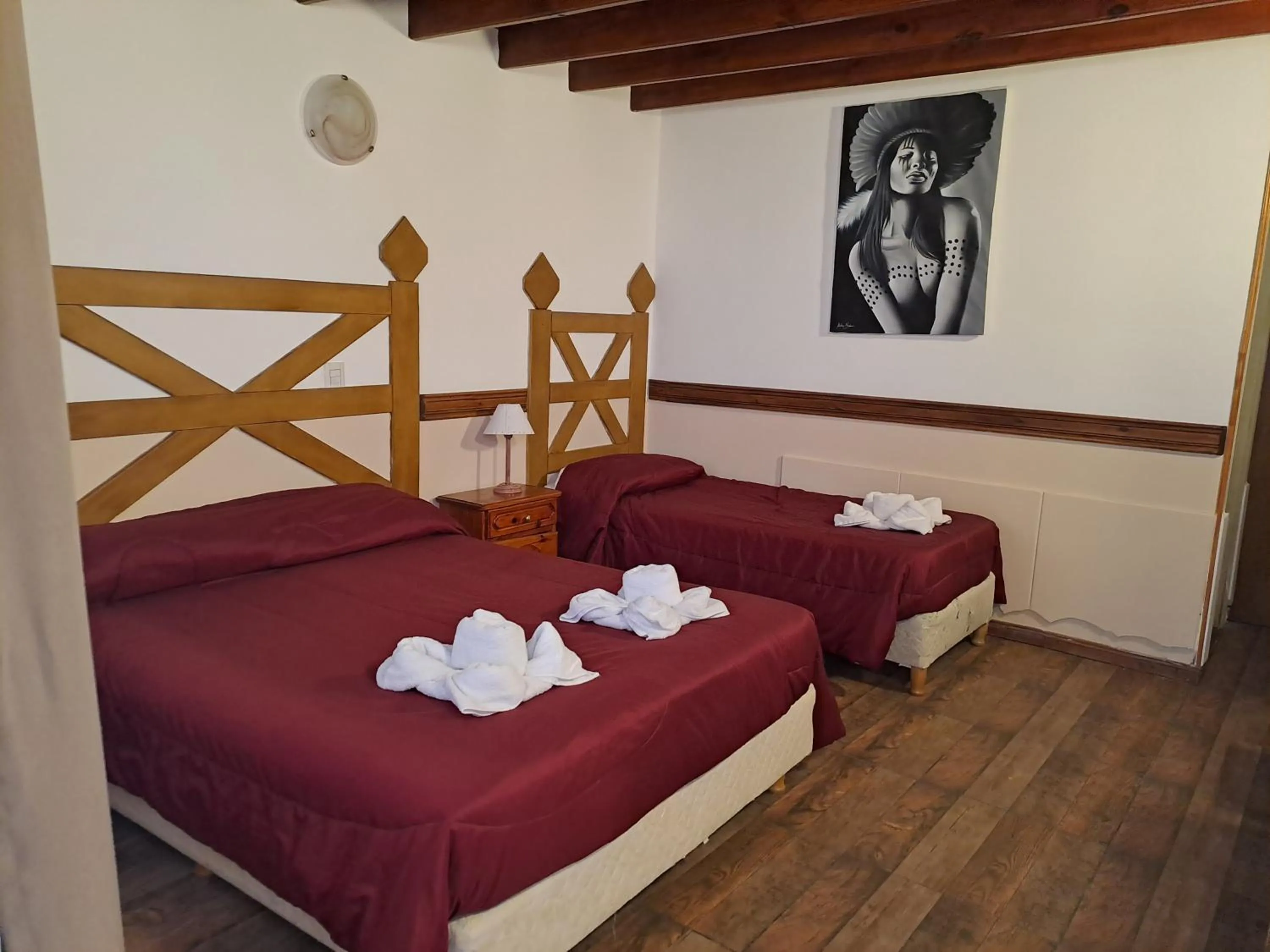 Bed in Hostería Austral