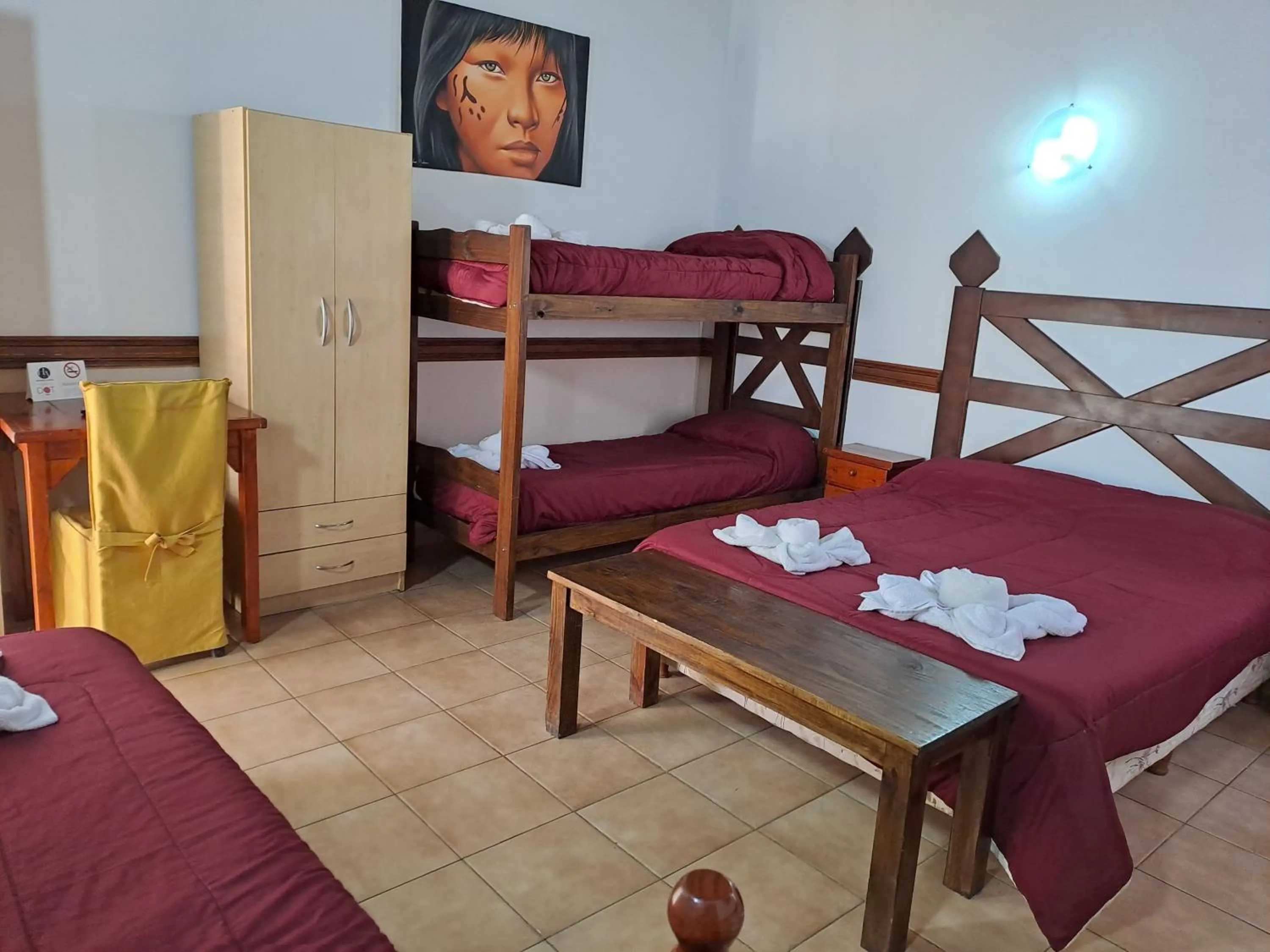 Bed in Hostería Austral