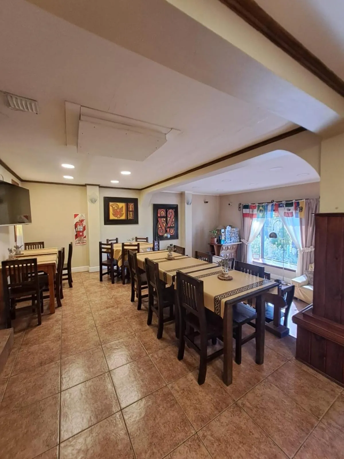 Dining area in Hostería Austral