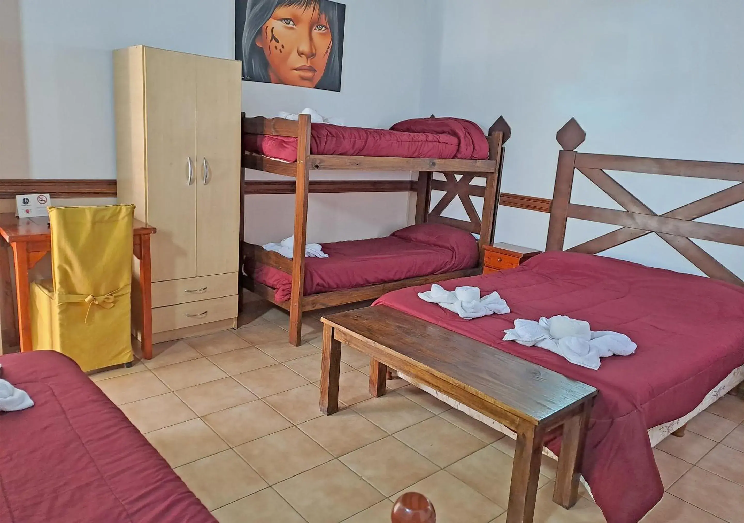 Bed in Hostería Austral Bed in Hostería Austral