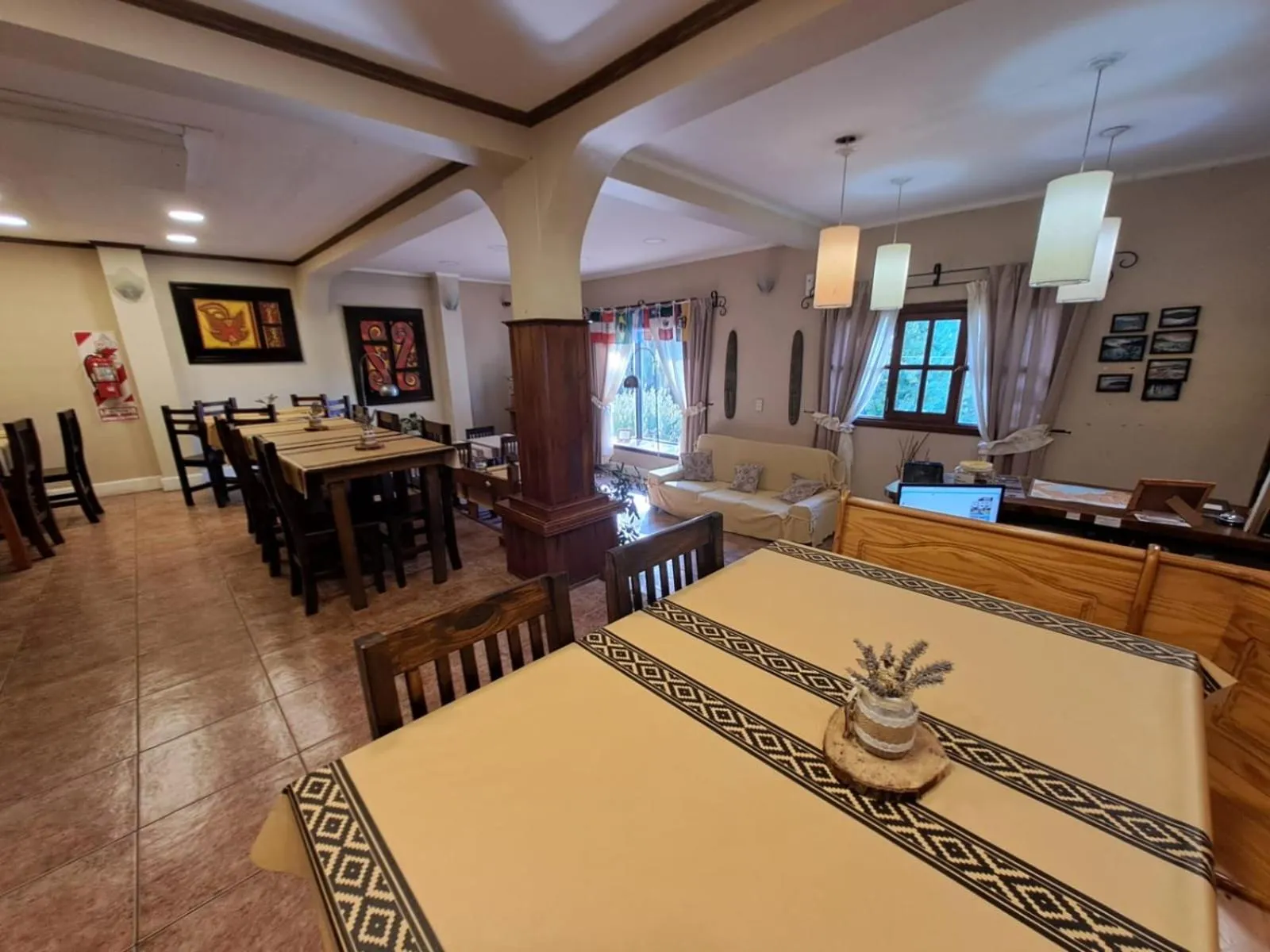Dining area in Hostería Austral
