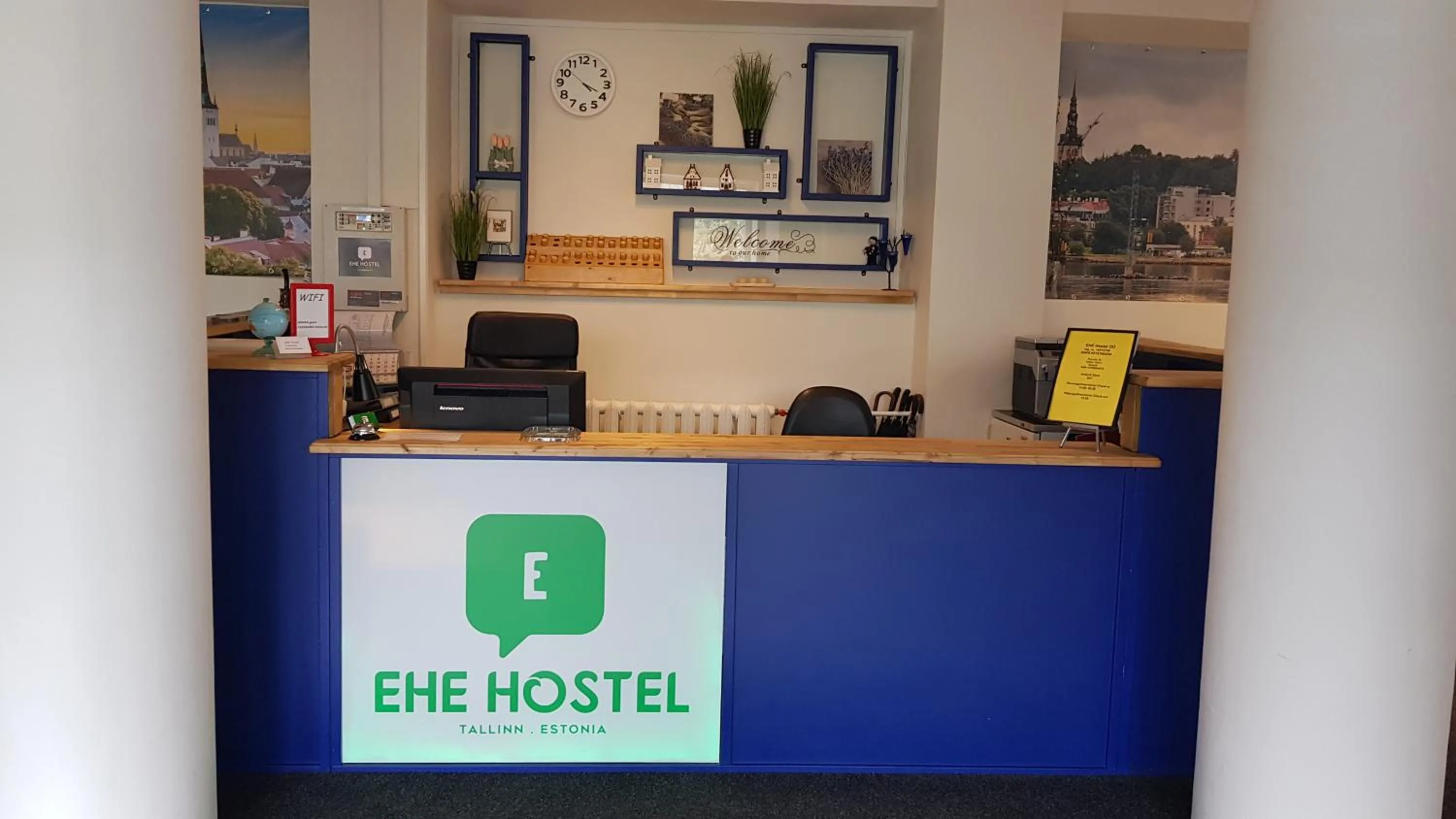 Lobby or reception in EHE Hostel