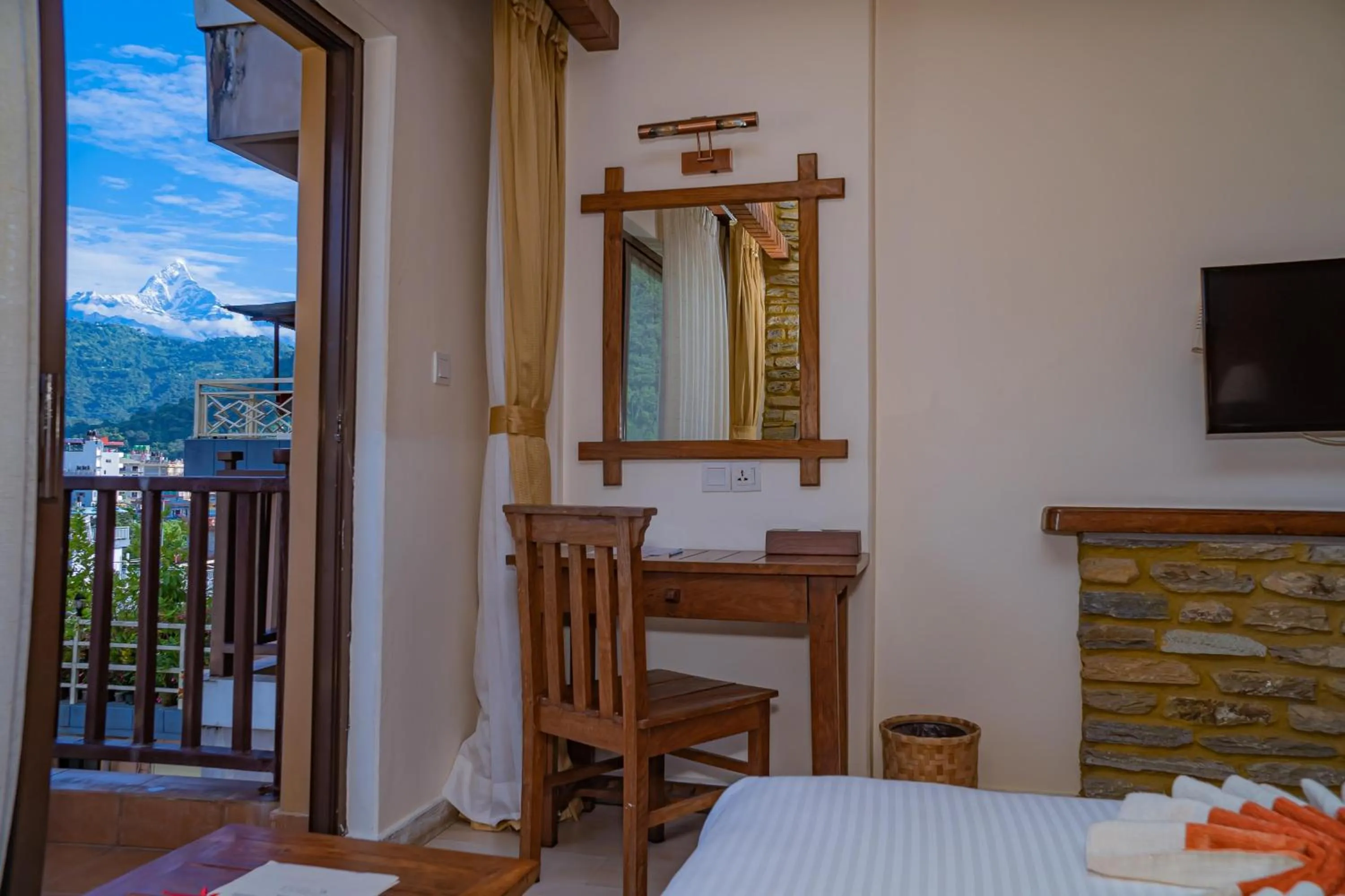 View (from property/room) in Pokhara Batika