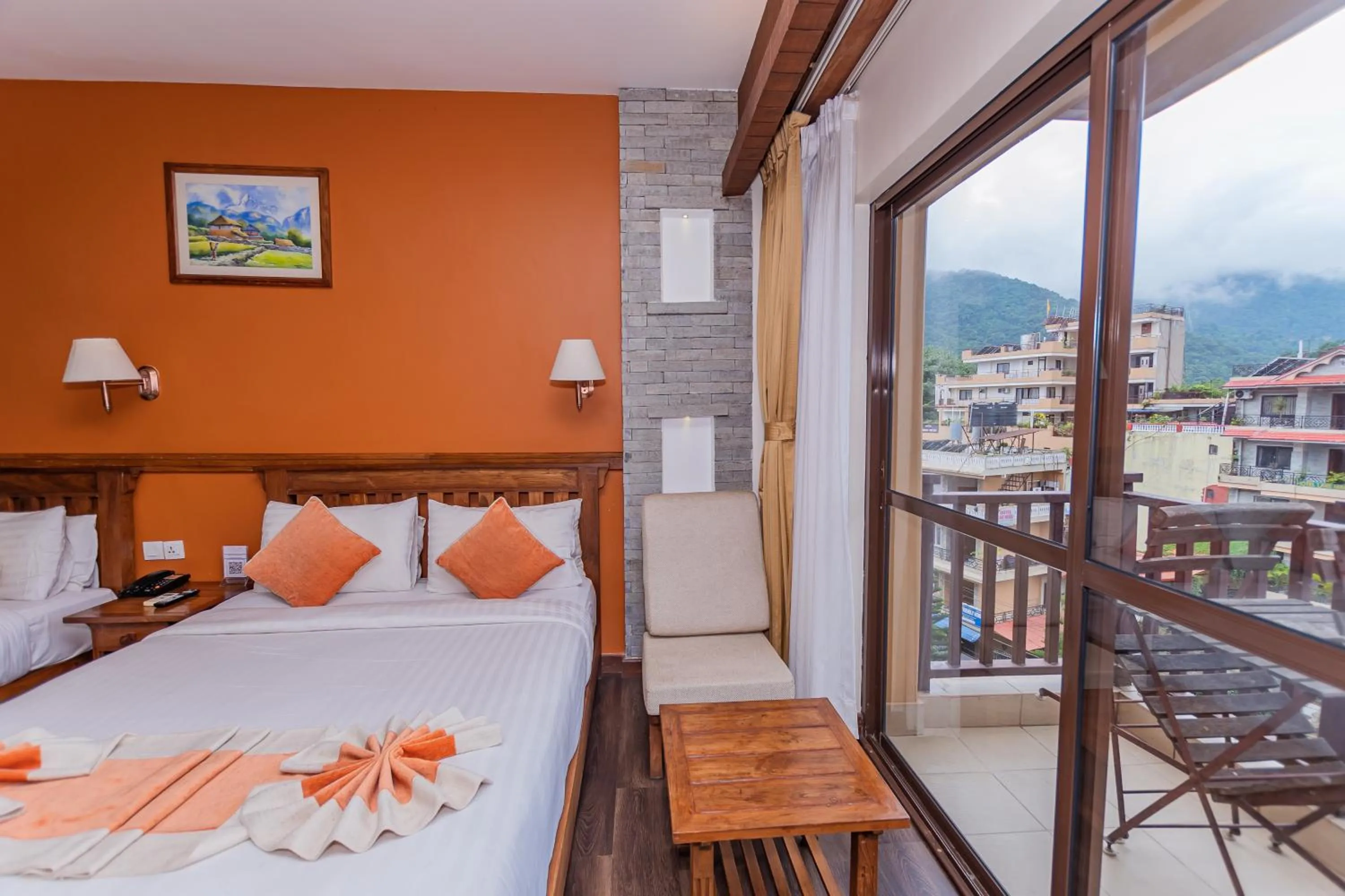 Bedroom, Bed in Pokhara Batika