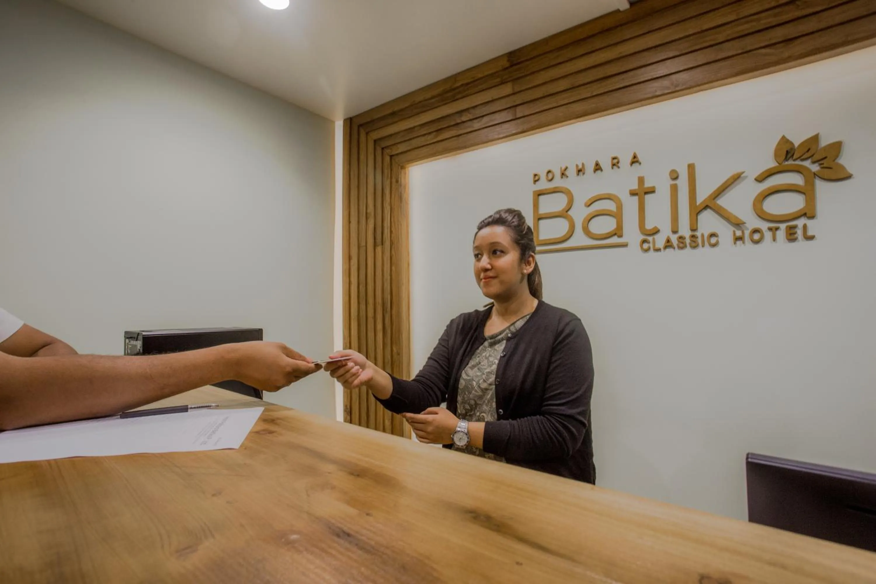 Lobby or reception in Pokhara Batika