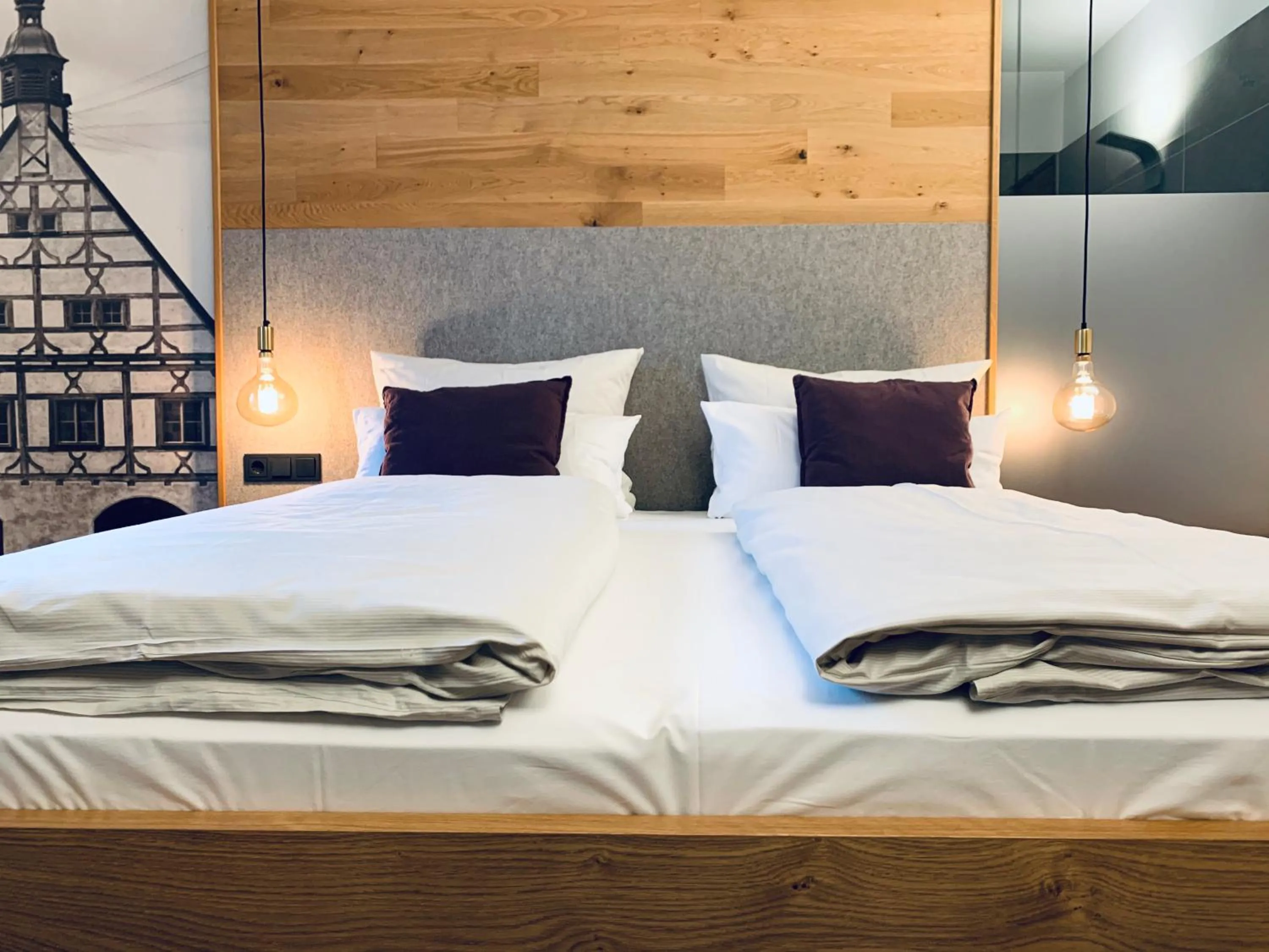 Bedroom, Bed in Stadthotel Kachelofen