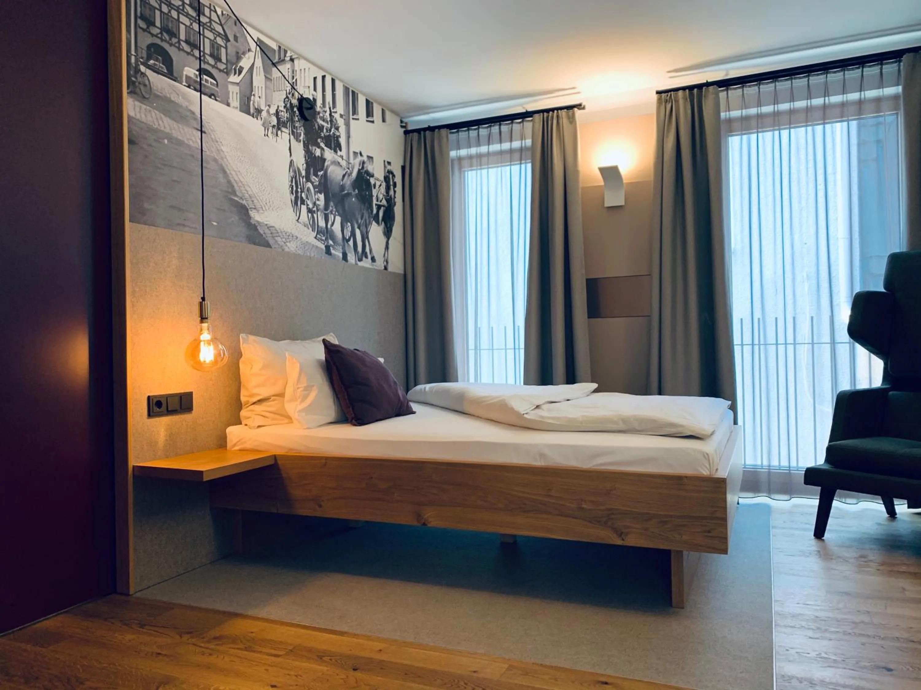 Bedroom, Bed in Stadthotel Kachelofen