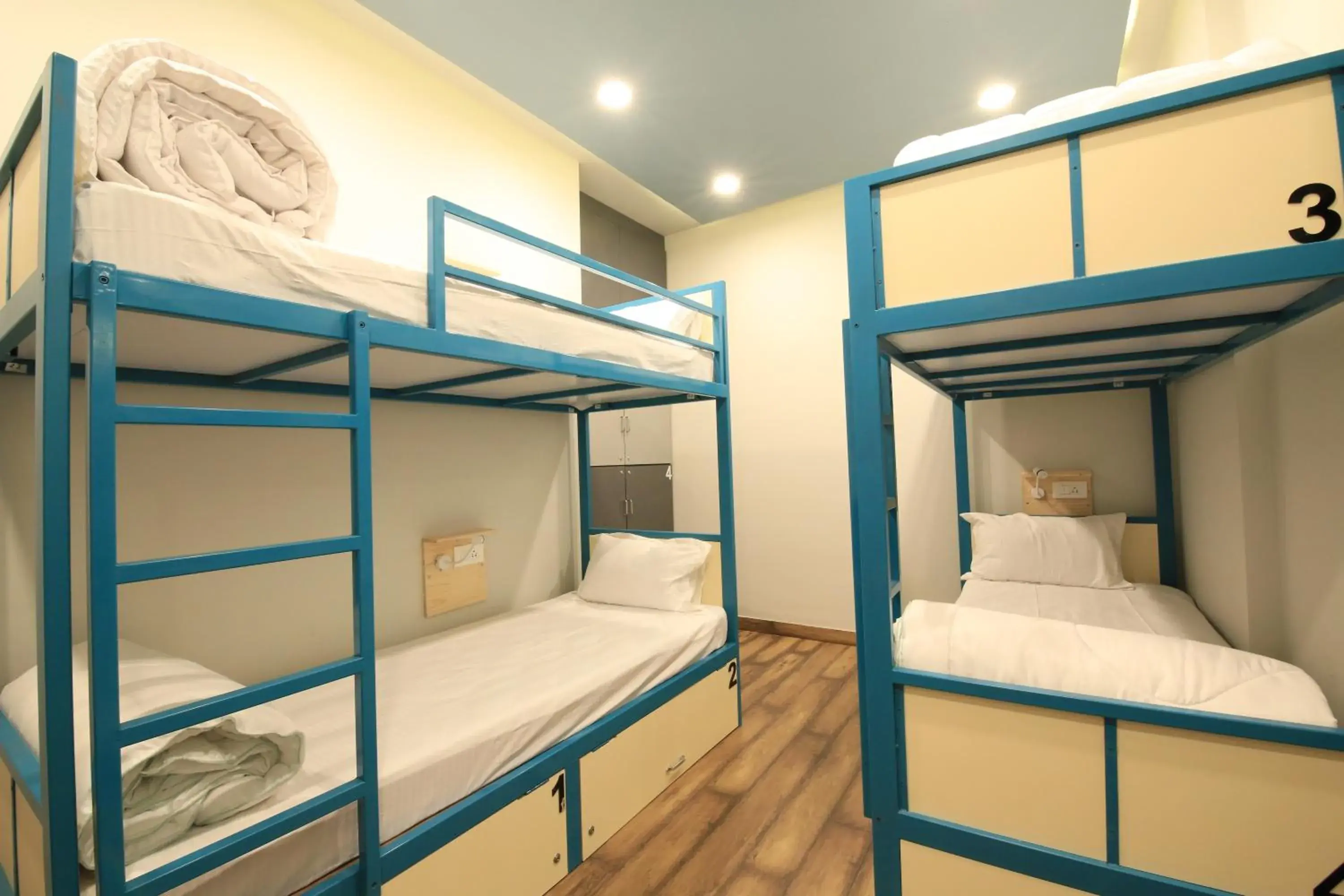 Bed in 4-Bed A/C Mixed Dormitory in Blue Beds Hostel Bed in 4-Bed A/C Mixed Dormitory in Blue Beds Hostel