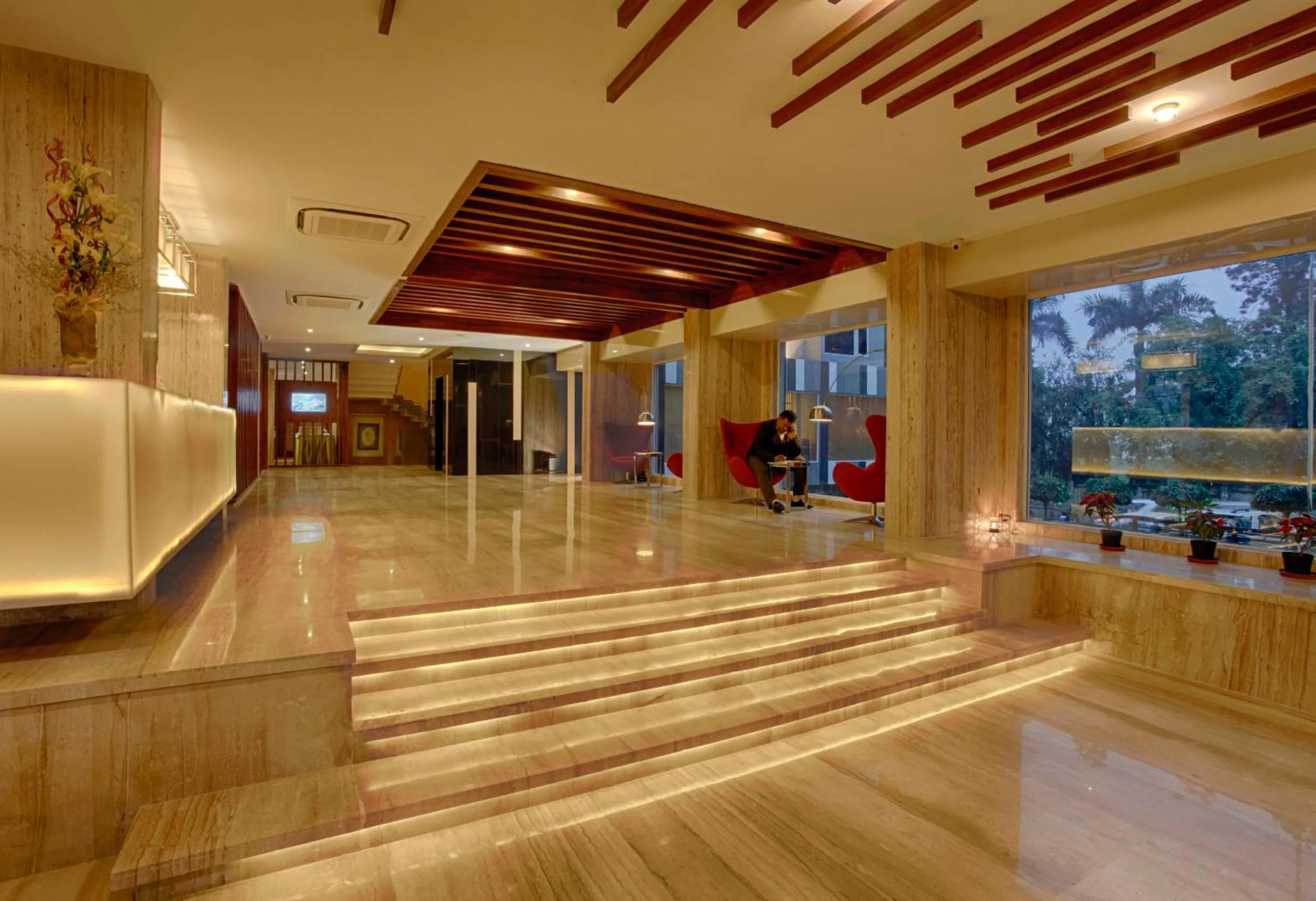 Lobby or reception in Hotel Arif Castles